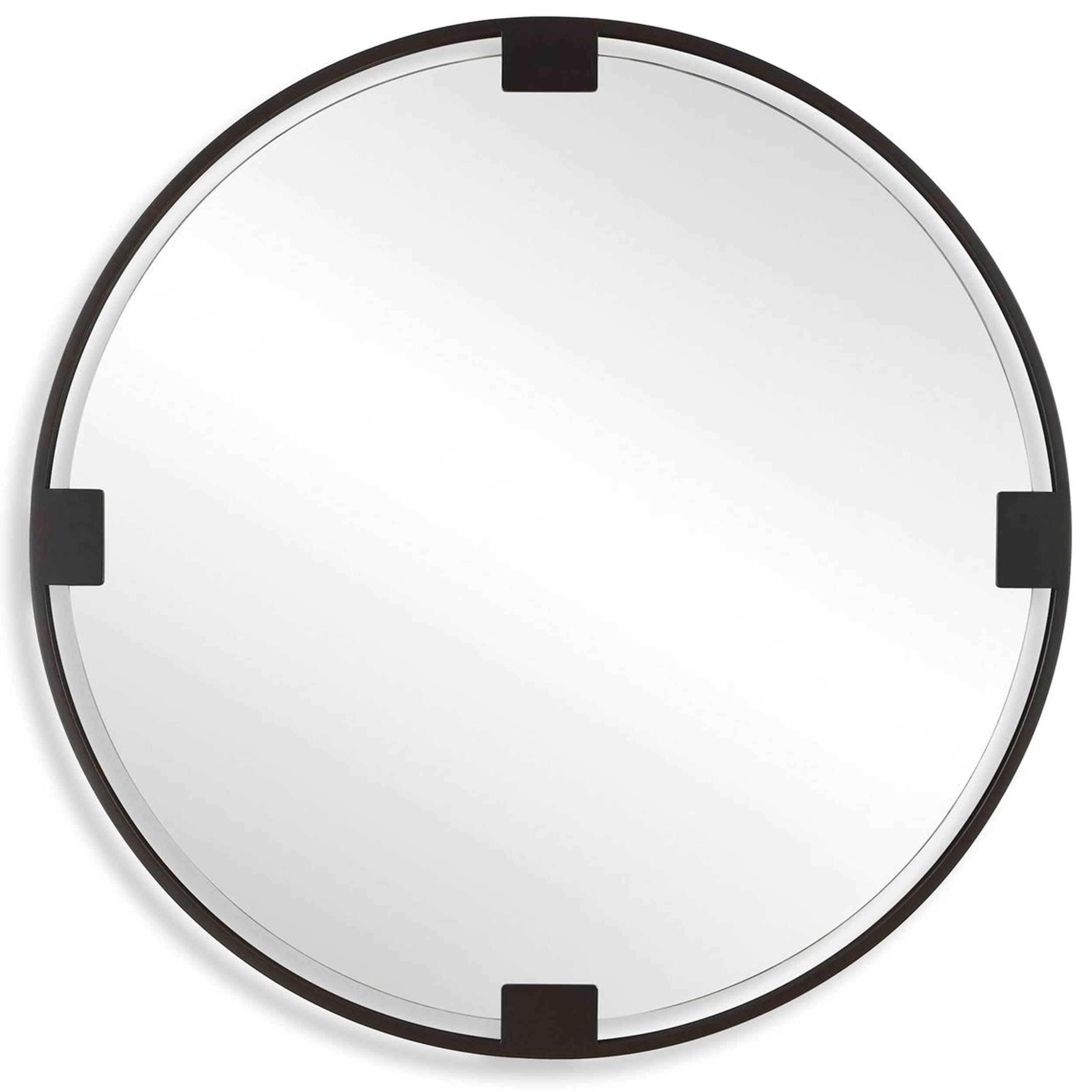 Cornelia Round Mirror, Bronze