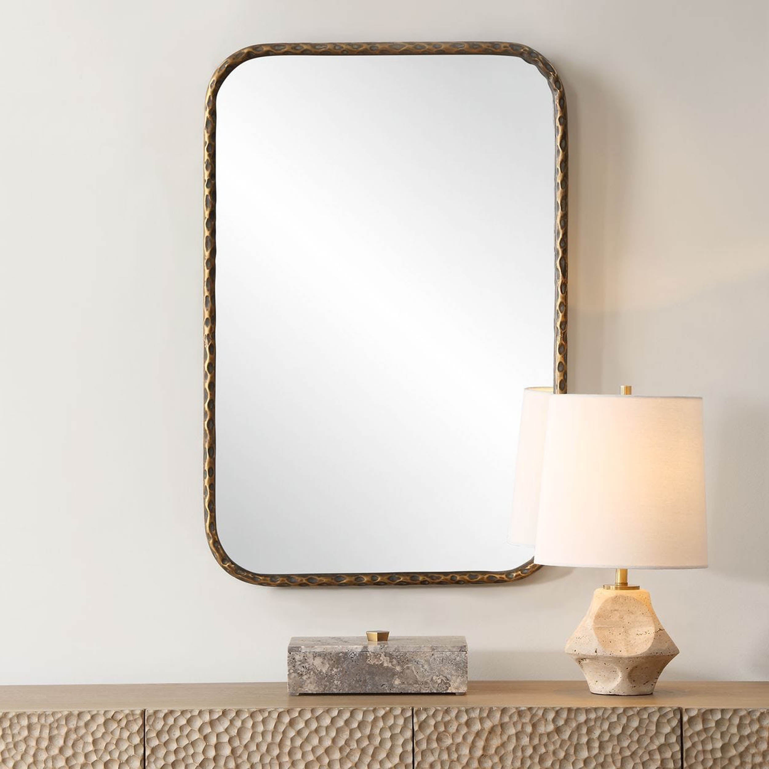 A Little Knotty Vanity Mirror, Brown