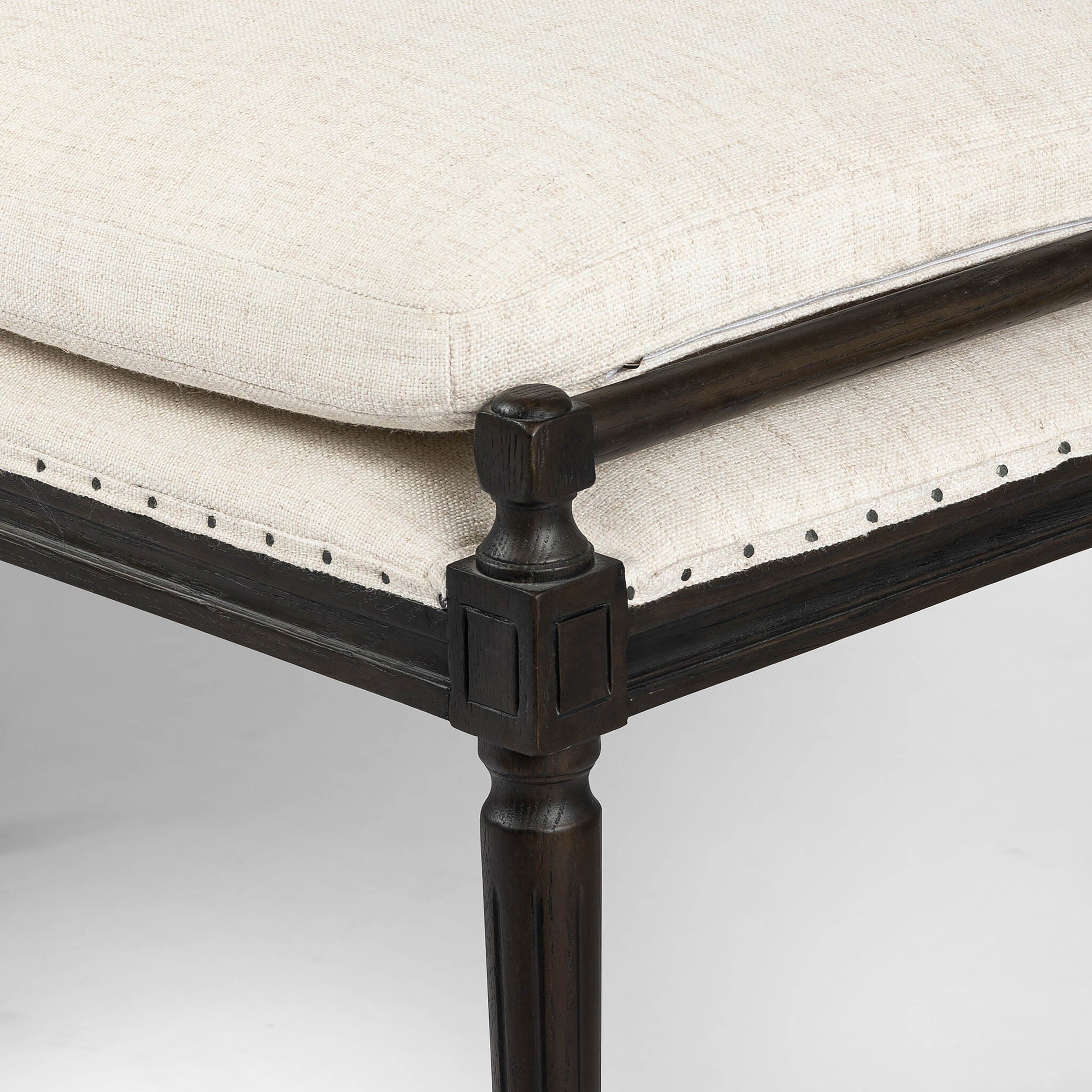 Lucille Dining Bench-67", Alcala Cream