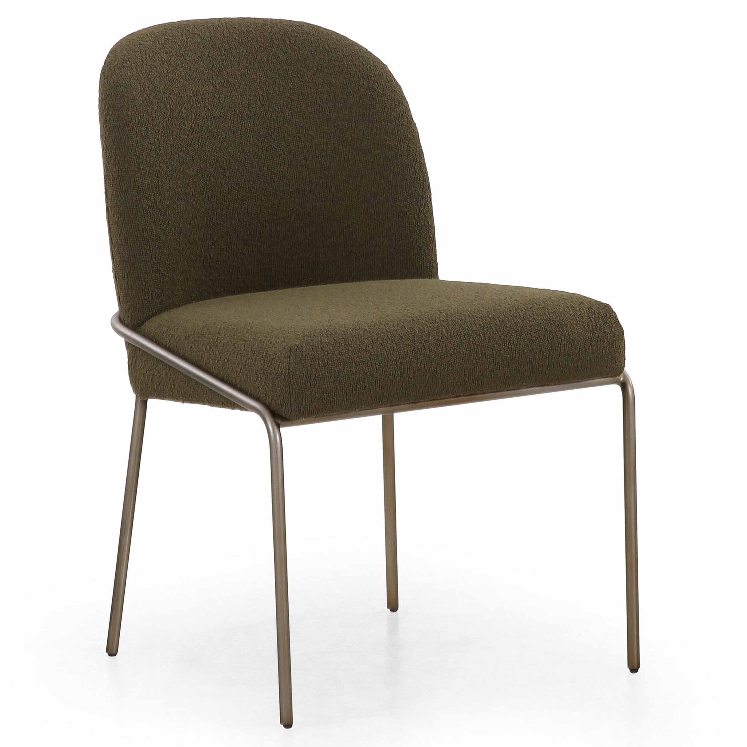 Astrud Dining Chair, FIQA Boucle Olive