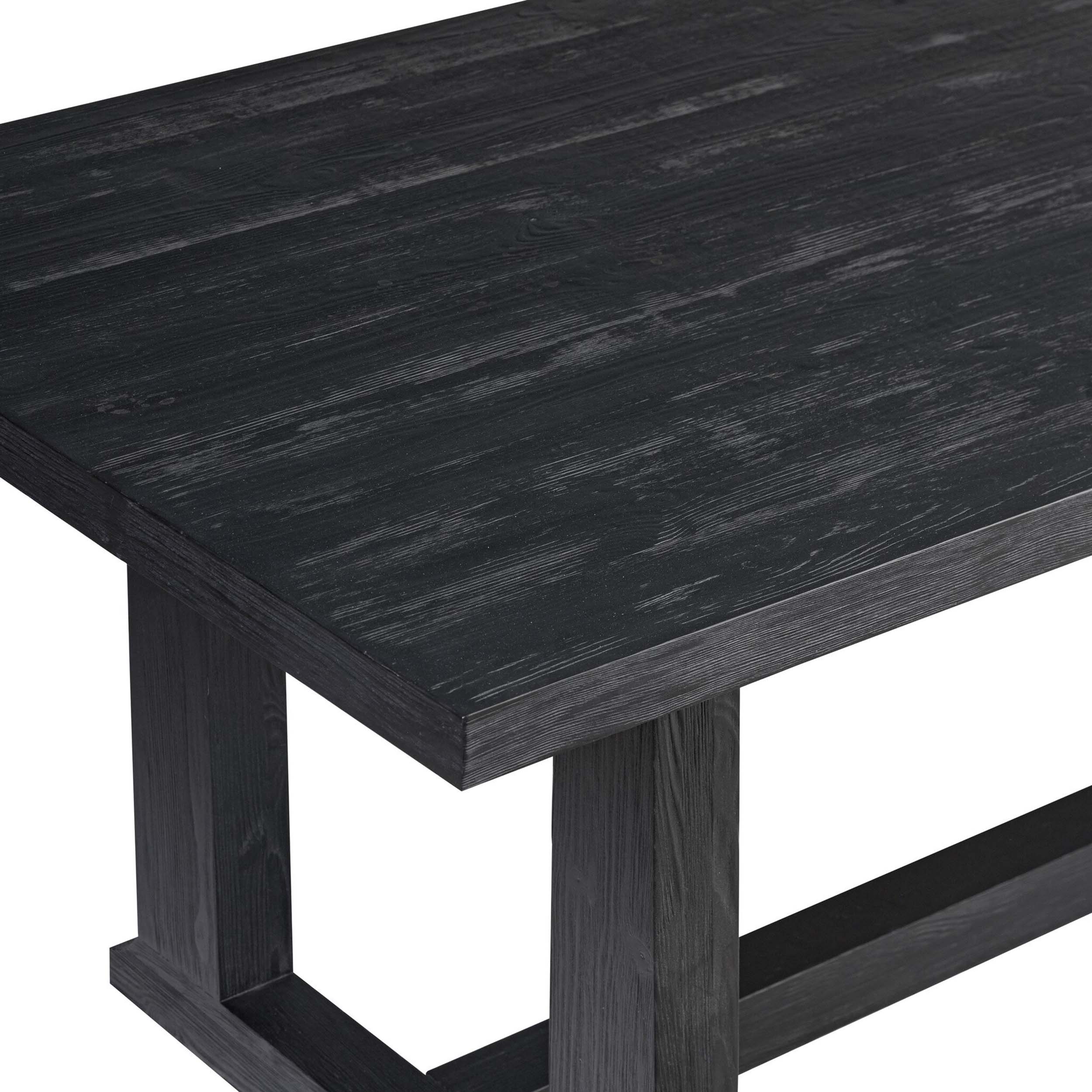 Otto Dining Table, Black Pine