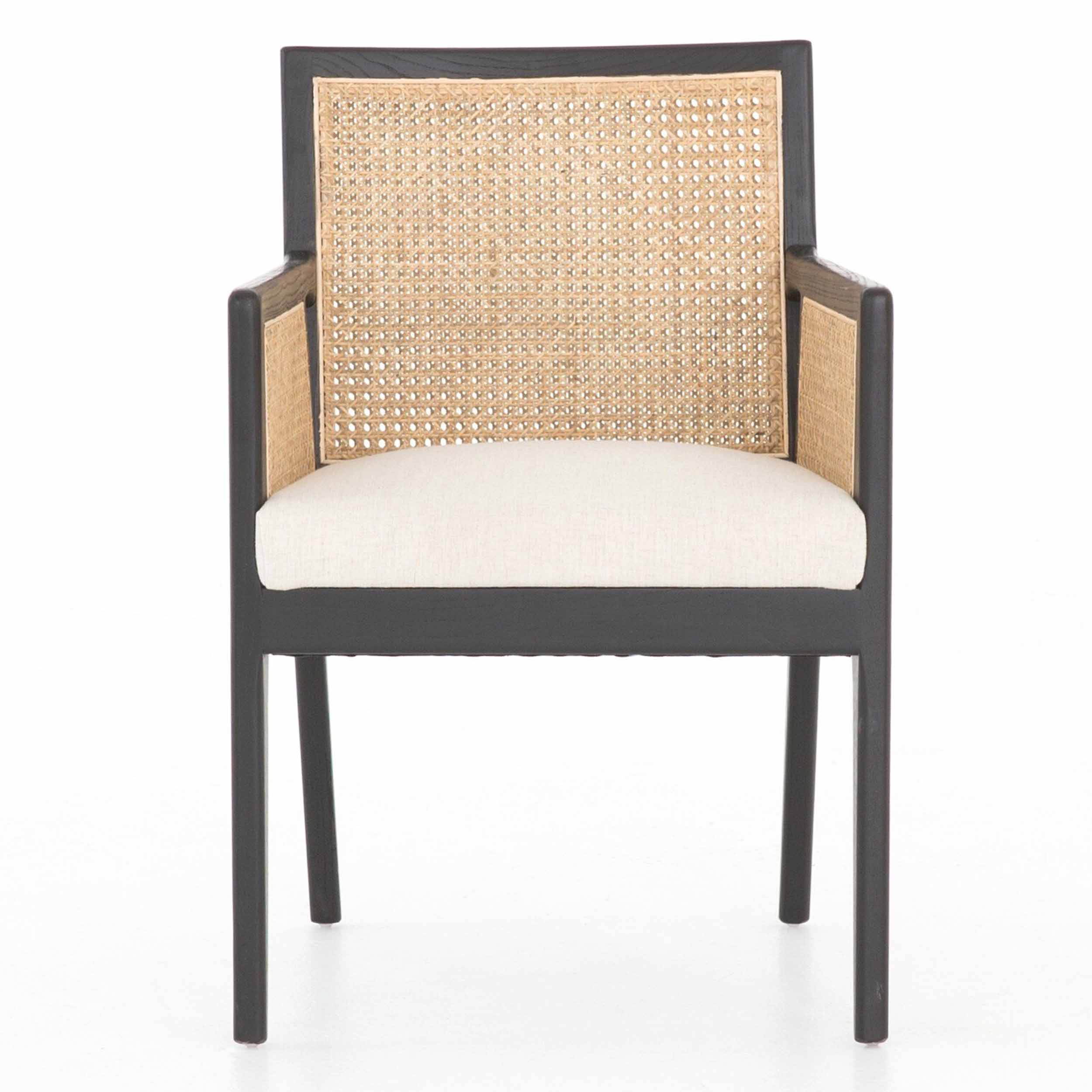 Antonia Cane Dining Armchair, Savile Flax