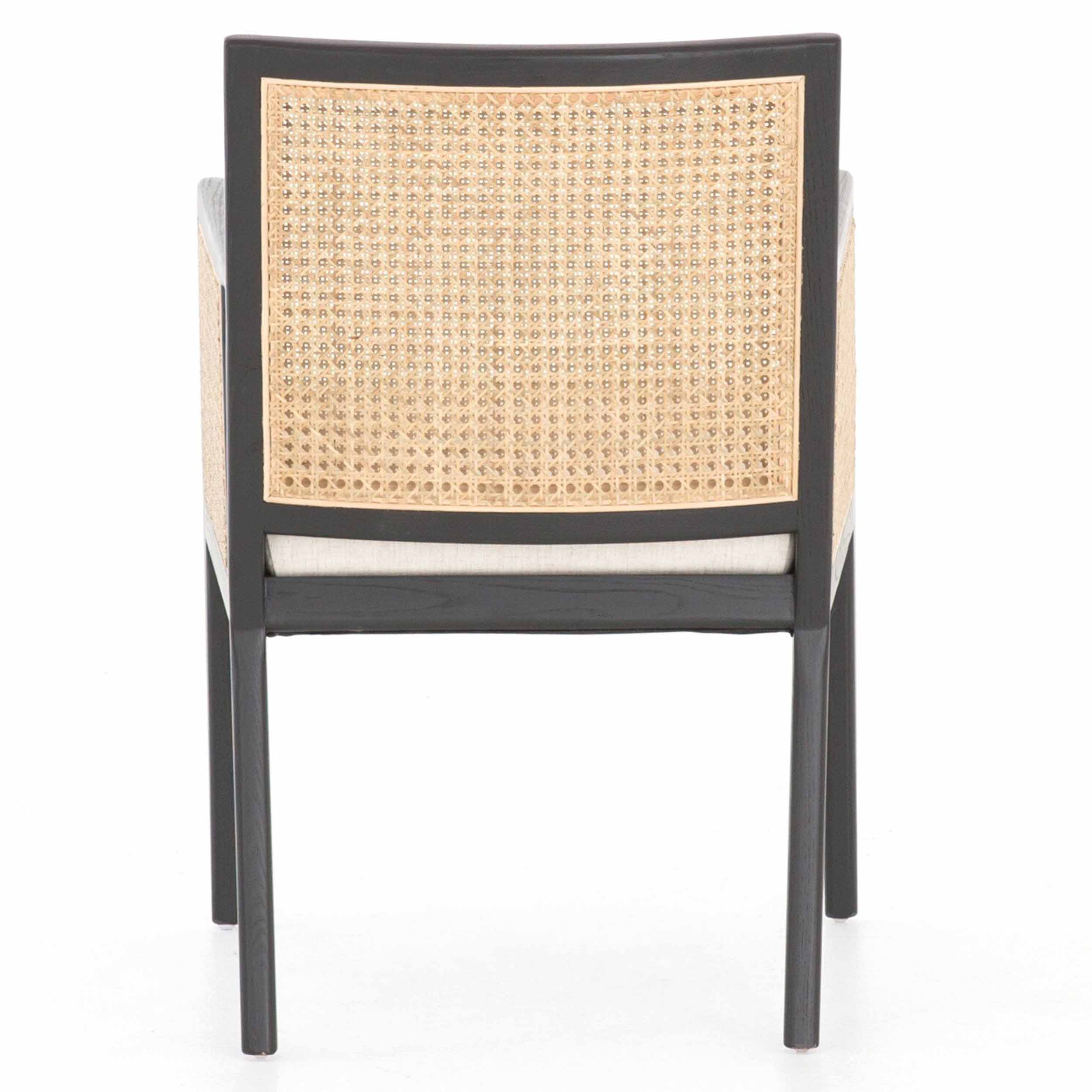 Antonia Cane Dining Armchair, Savile Flax