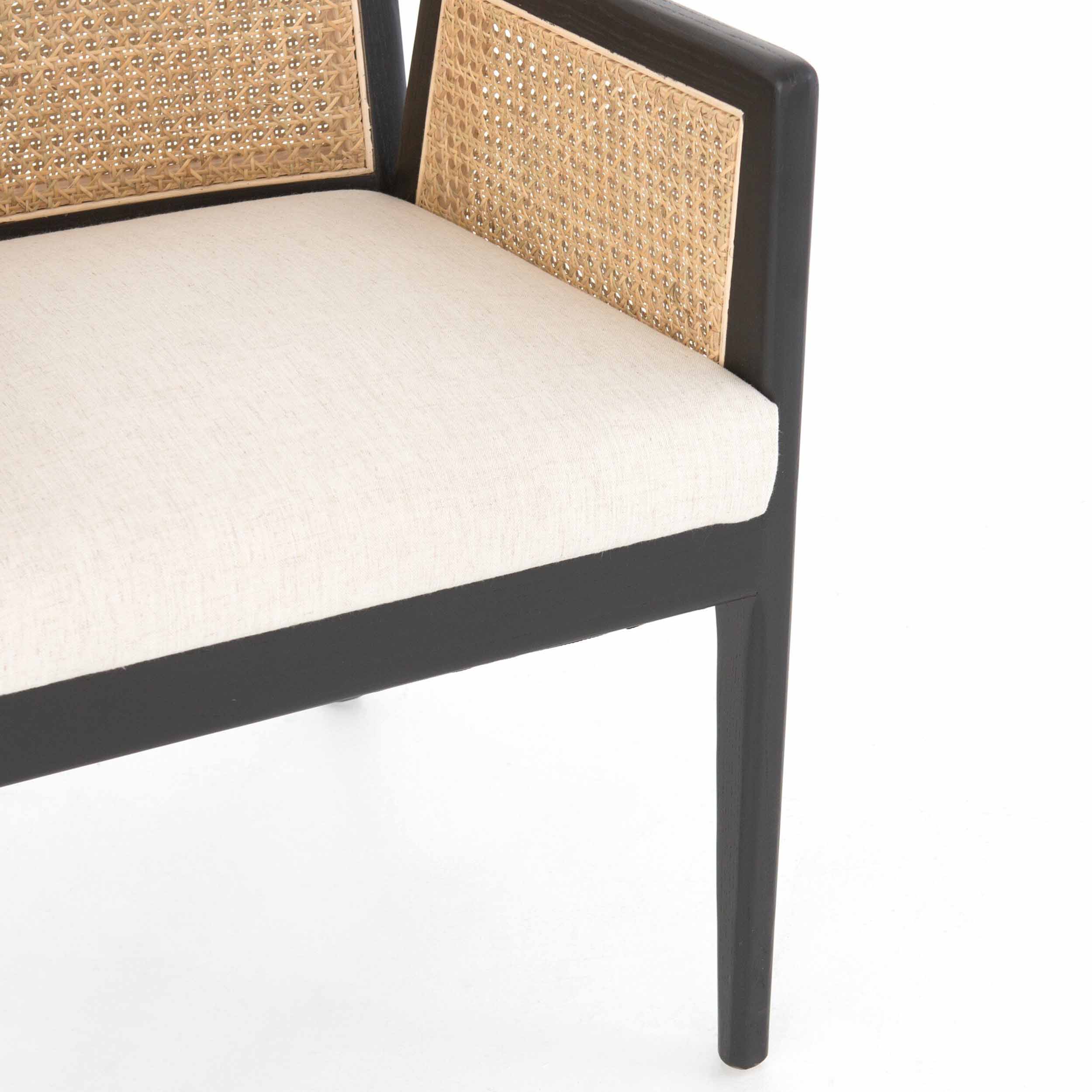 Antonia Cane Dining Armchair, Savile Flax