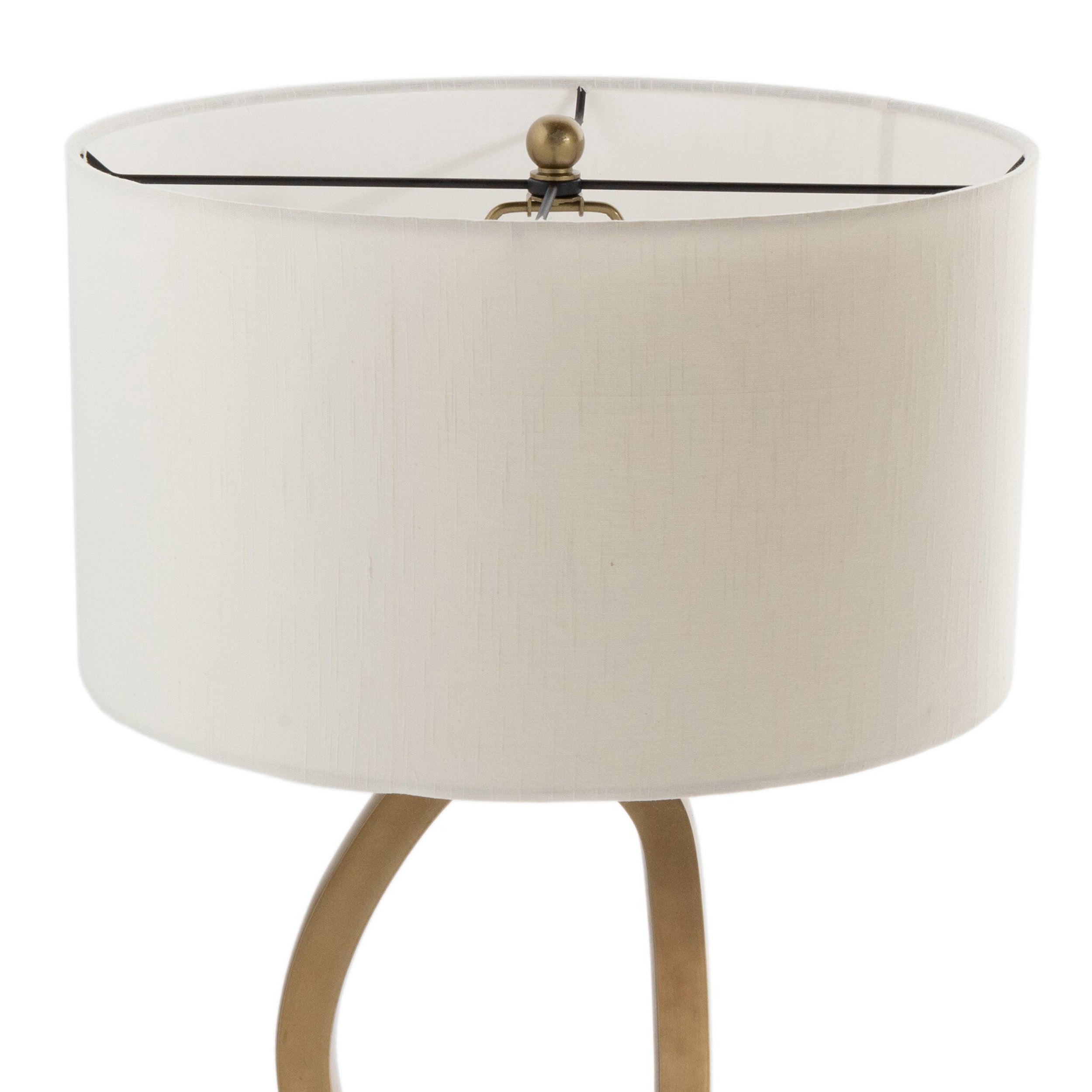 Bingley Table Lamp, Antique Brass Aluminum