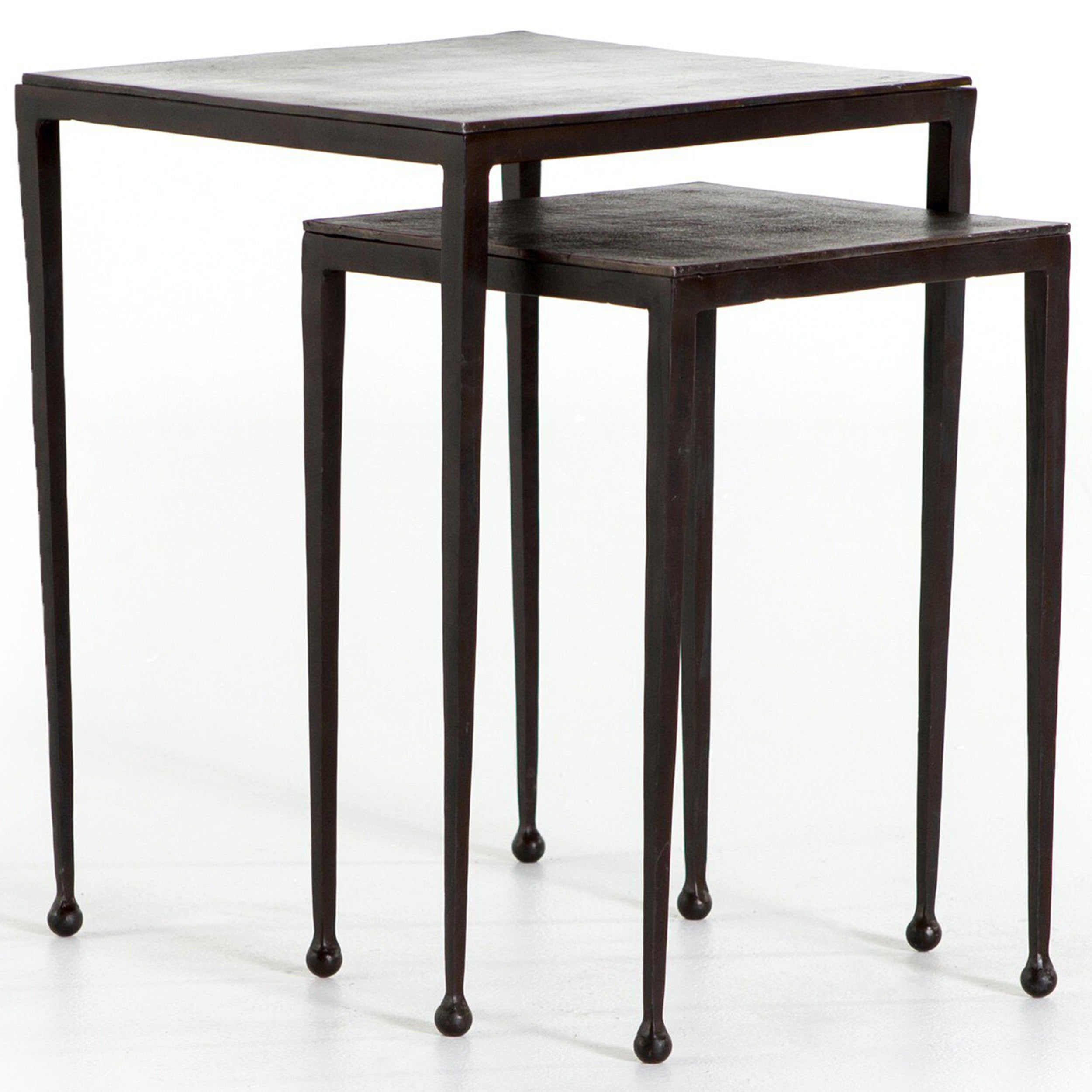 Dalston Nesting End Table Set, Antique Rust