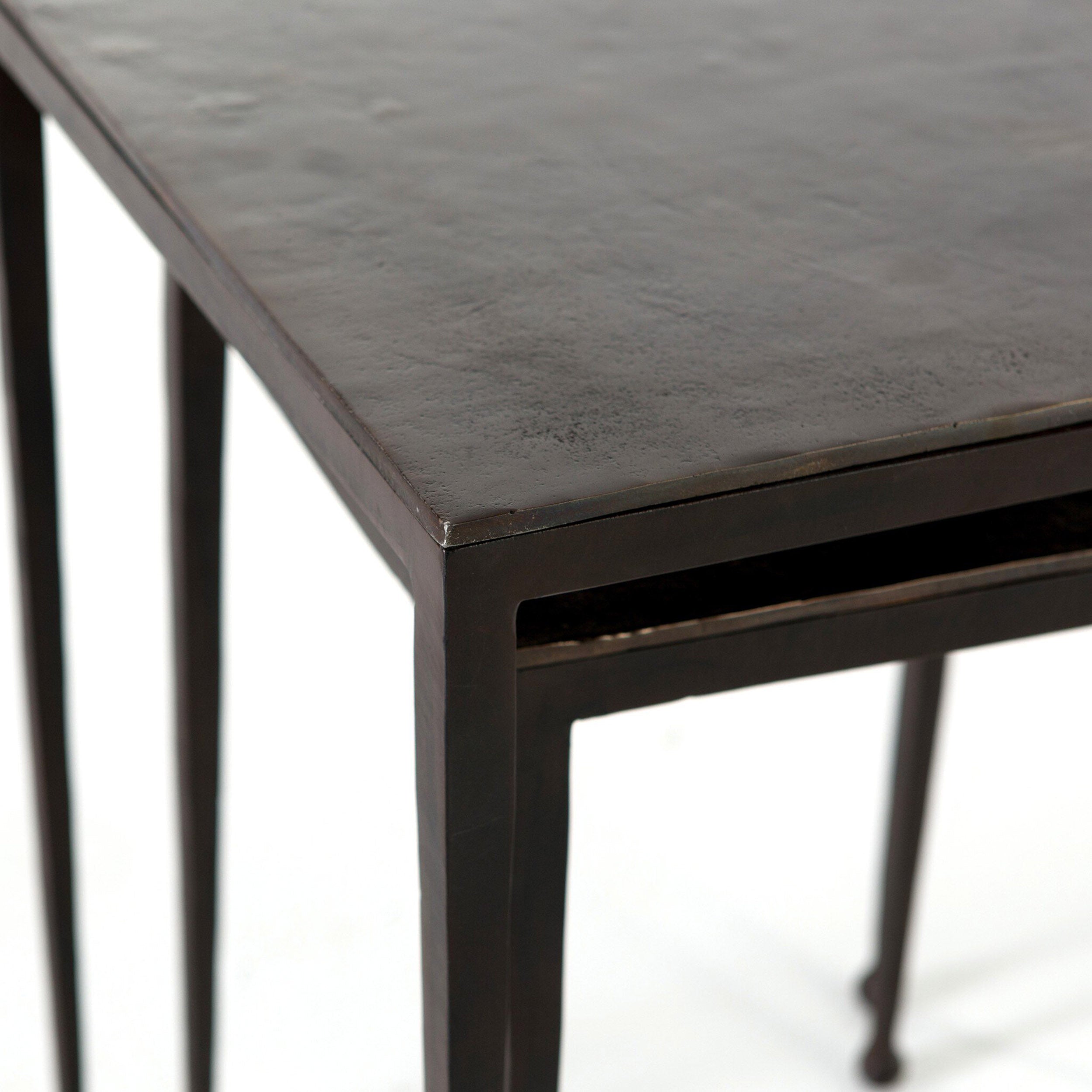 Dalston Nesting End Table Set, Antique Rust