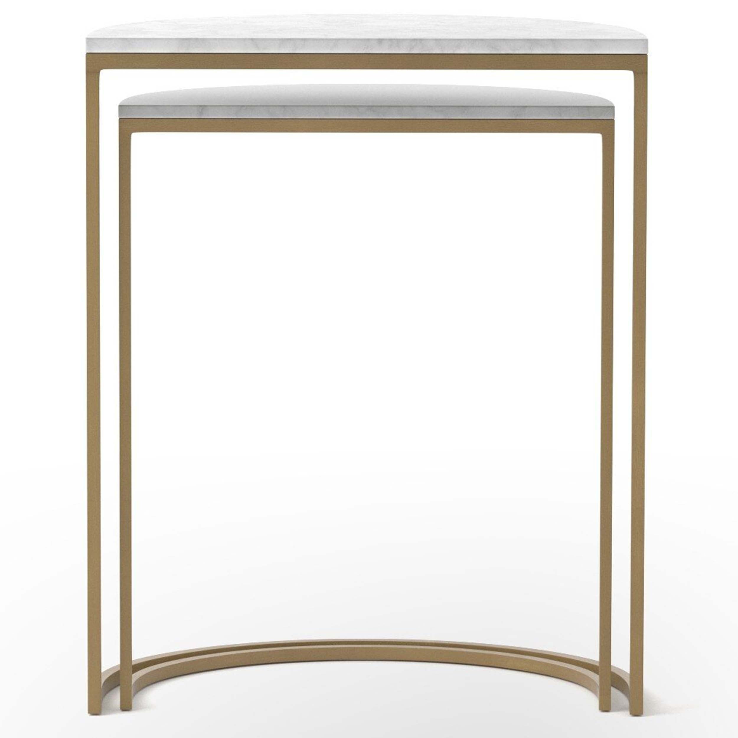 Ane Nesting Tables, White Marble