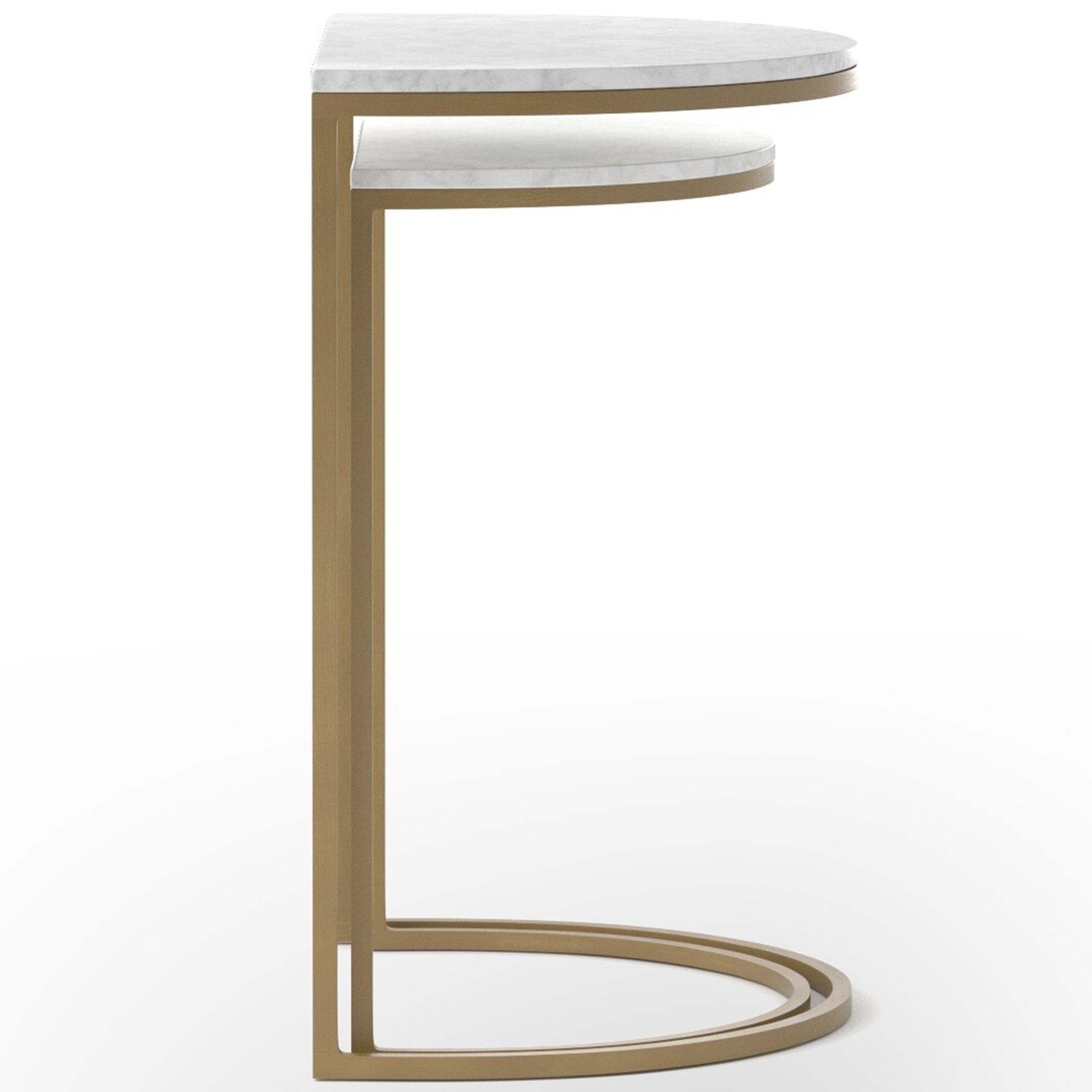 Ane Nesting Tables, White Marble
