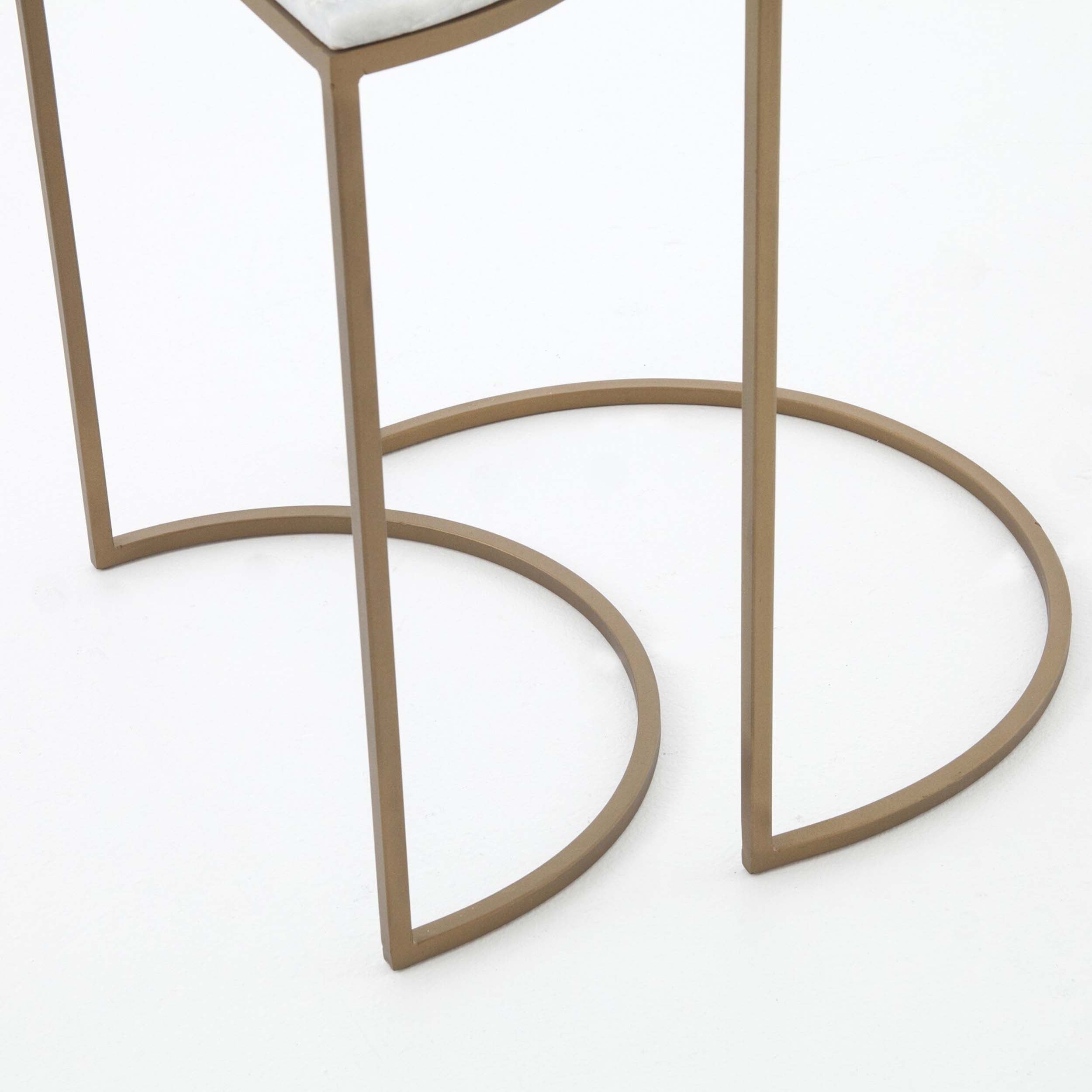 Ane Nesting Tables, White Marble