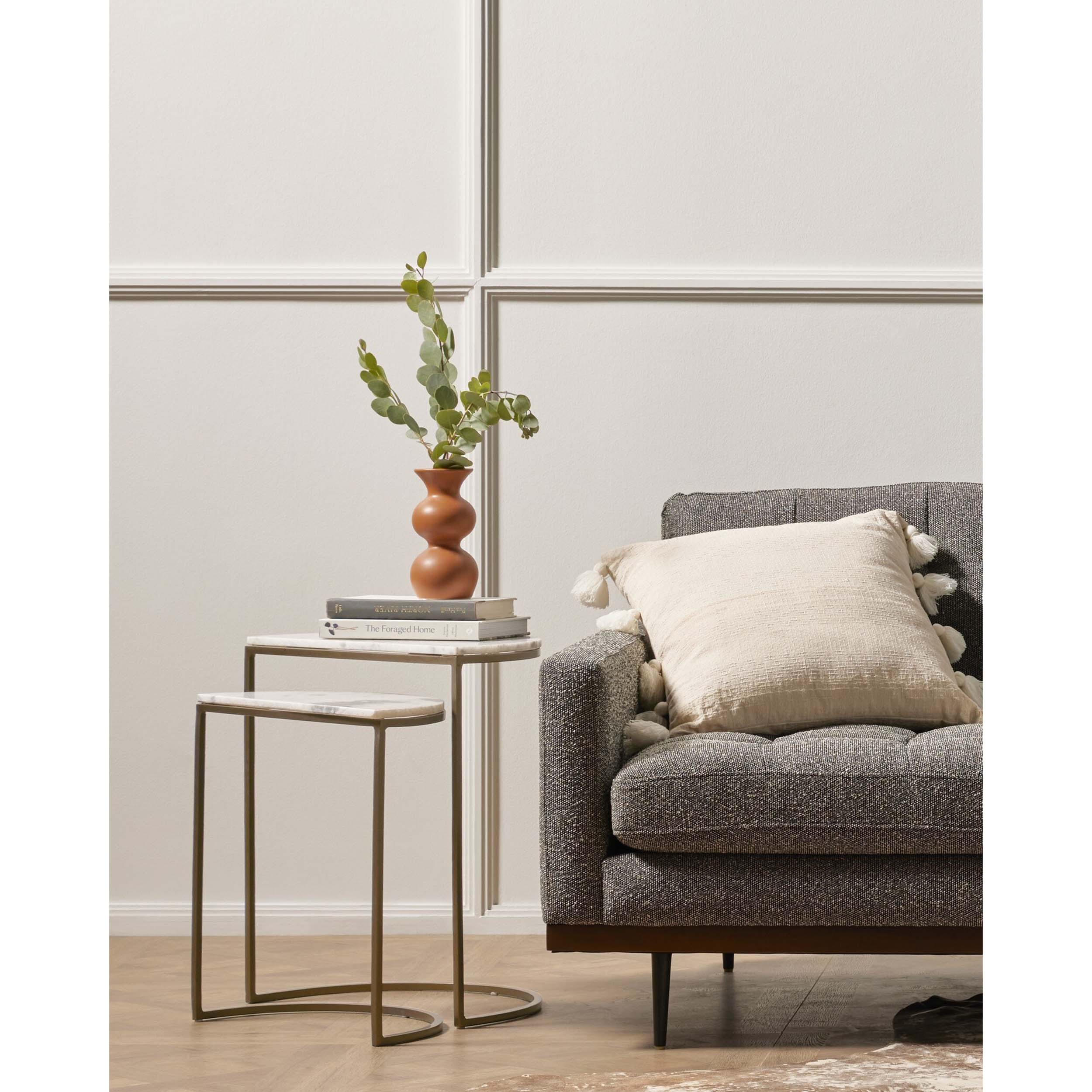 Ane Nesting Tables, White Marble