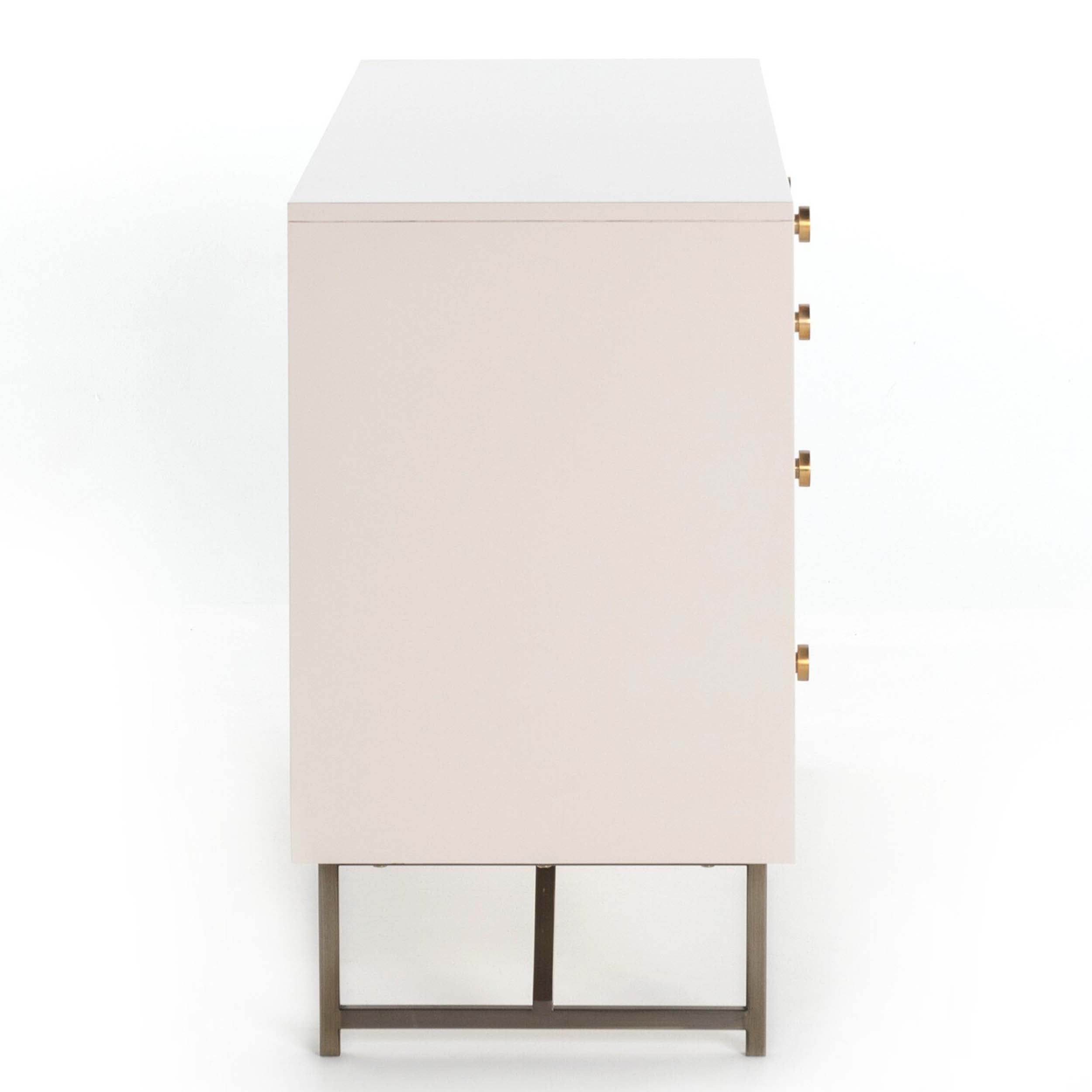 Van 7 Drawer Dresser, Matte Alabaster