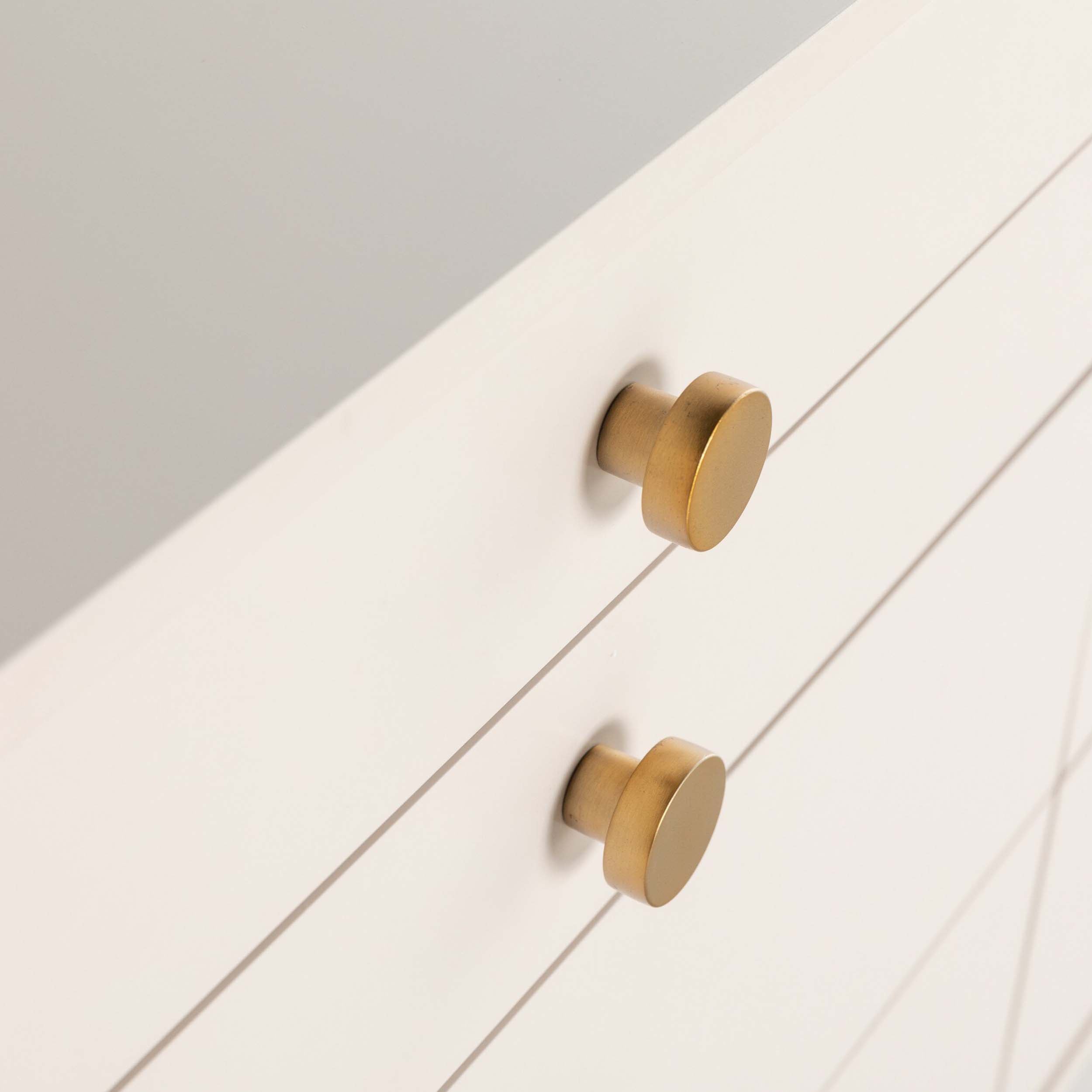 Van 7 Drawer Dresser, Matte Alabaster