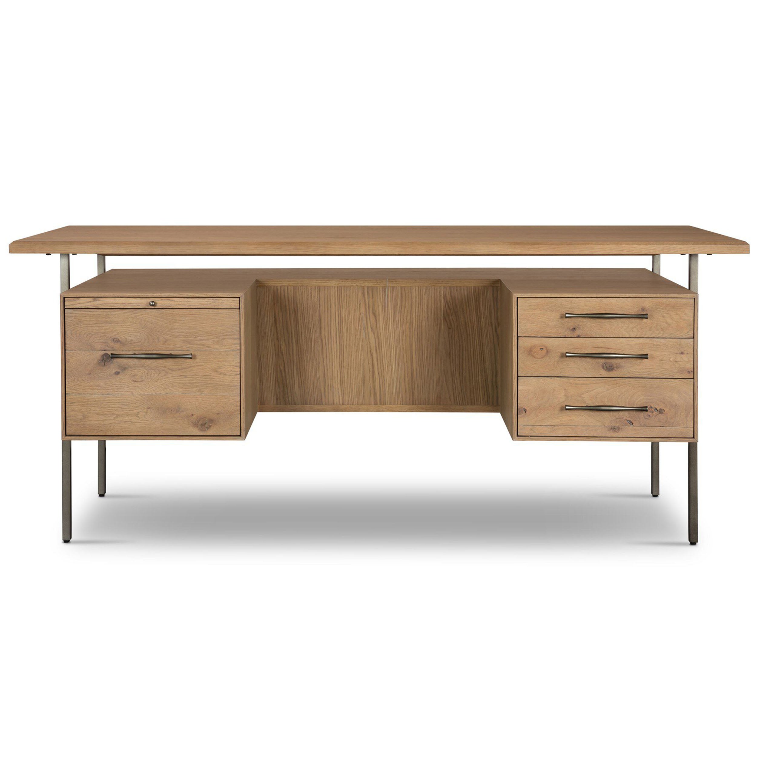 Lauren Desk, Natural Resawn Oak