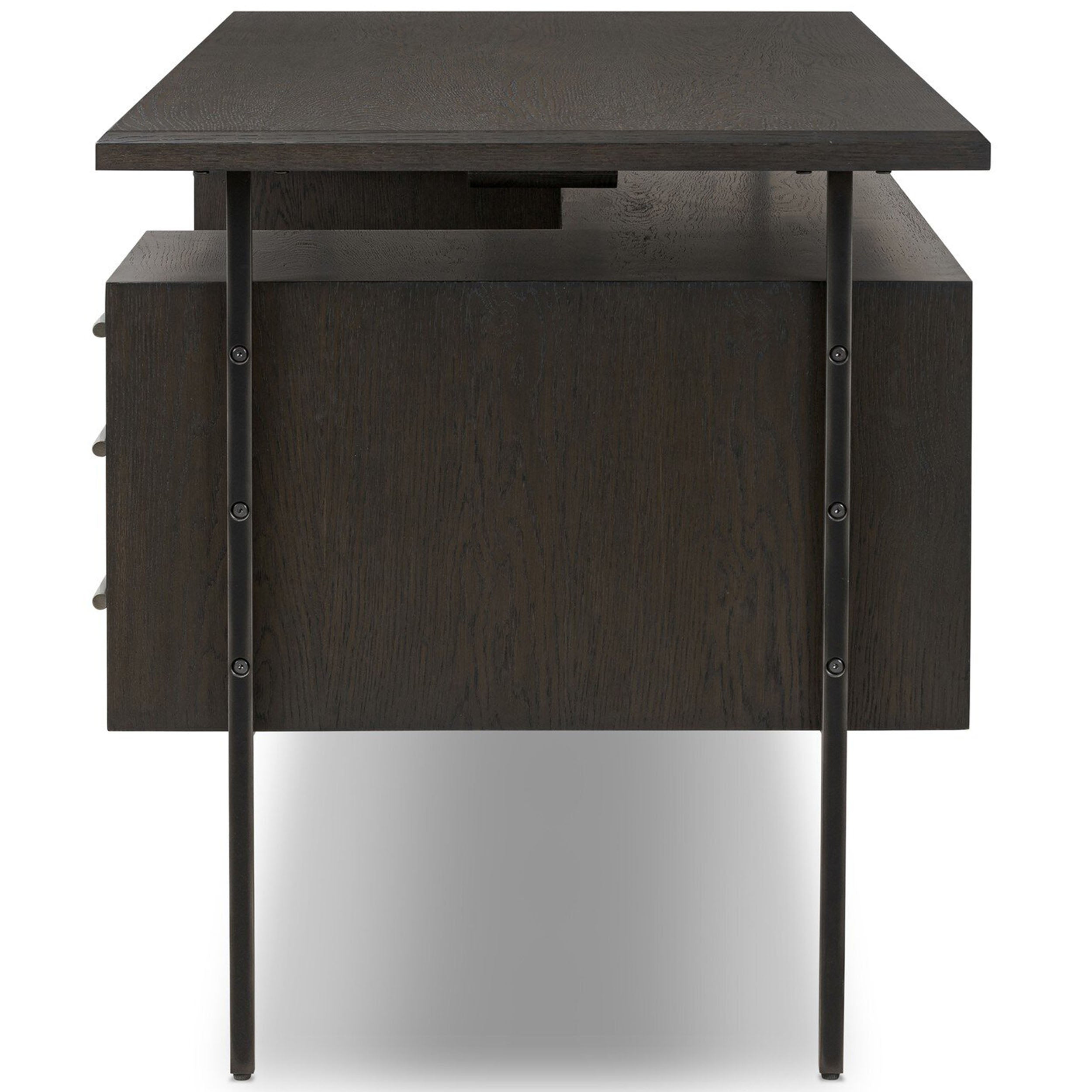 Lauren Desk, Charcoal Oak Resawn Veneer