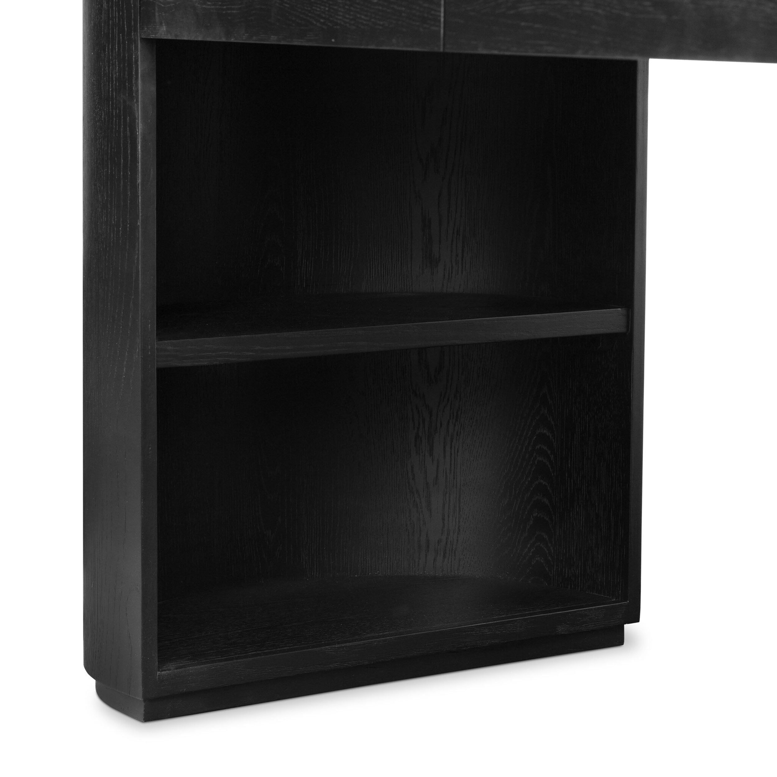 Pilar Desk, Brushed Ebony Oak