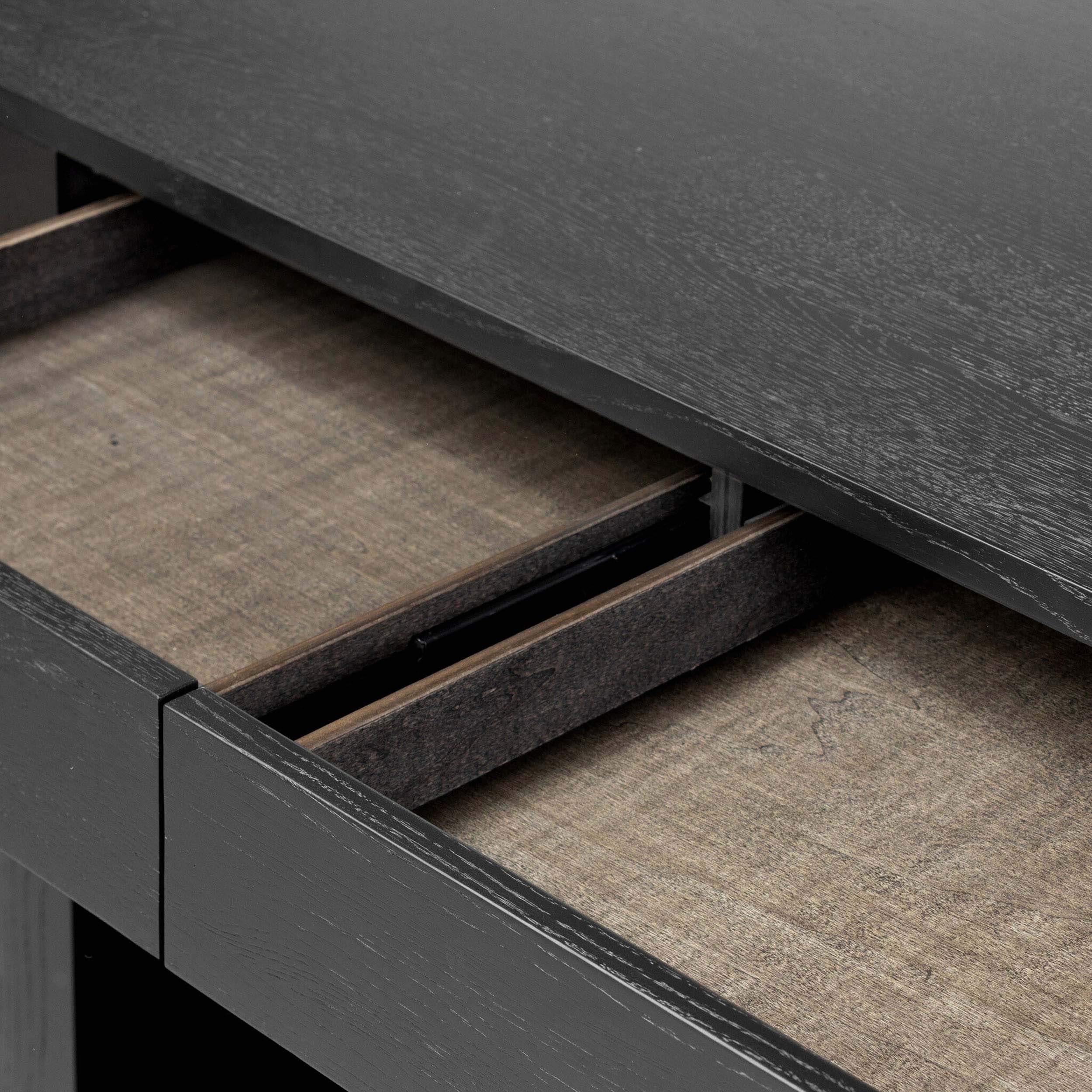 Pilar Desk, Brushed Ebony Oak