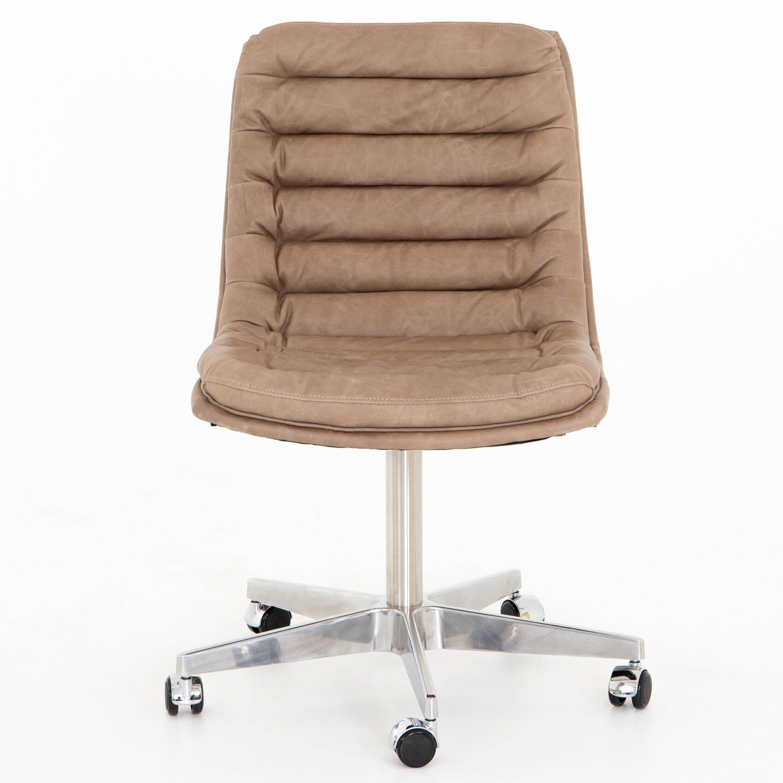 Malibu Desk Chair, Natural Washed Mushroom