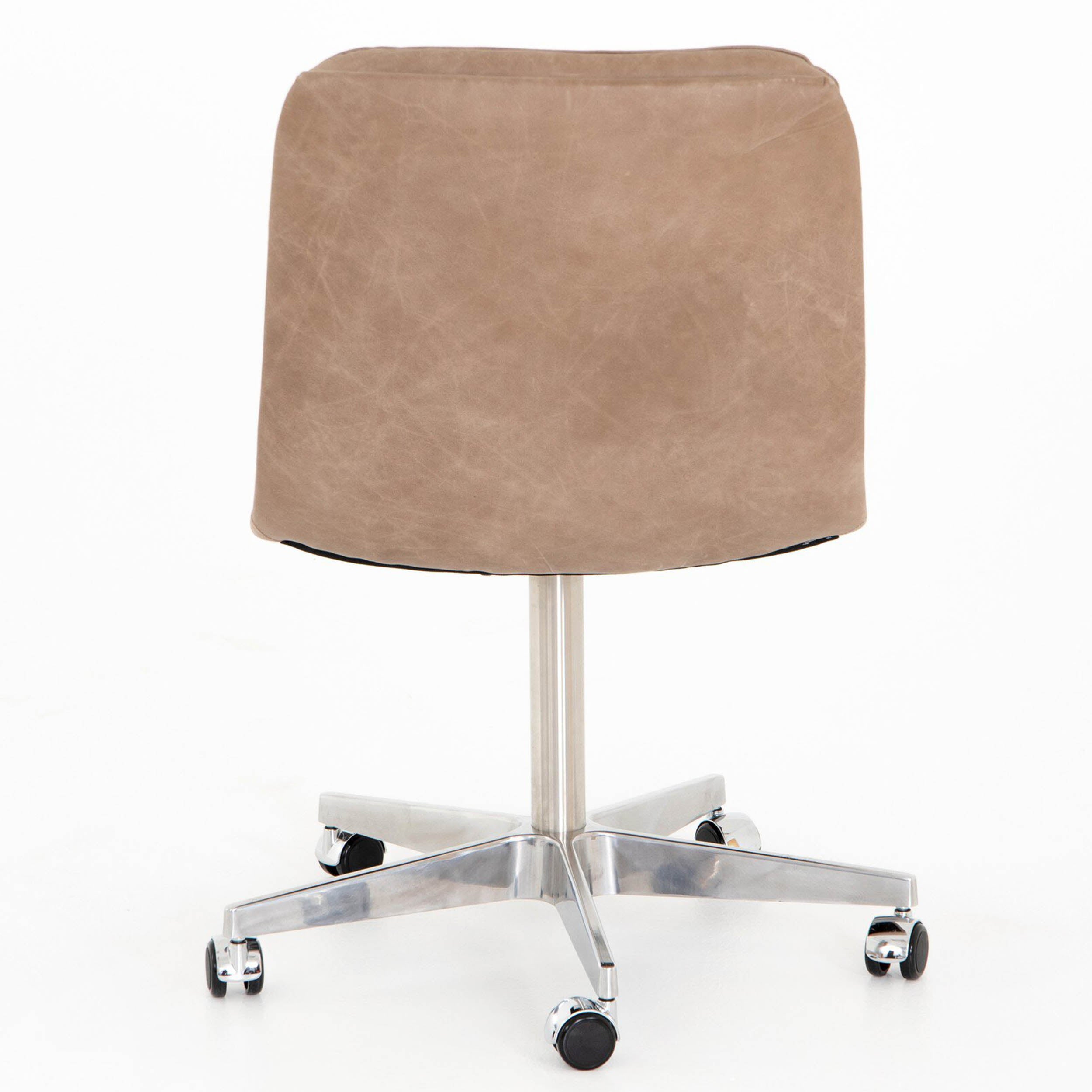 Malibu Desk Chair, Natural Washed Mushroom