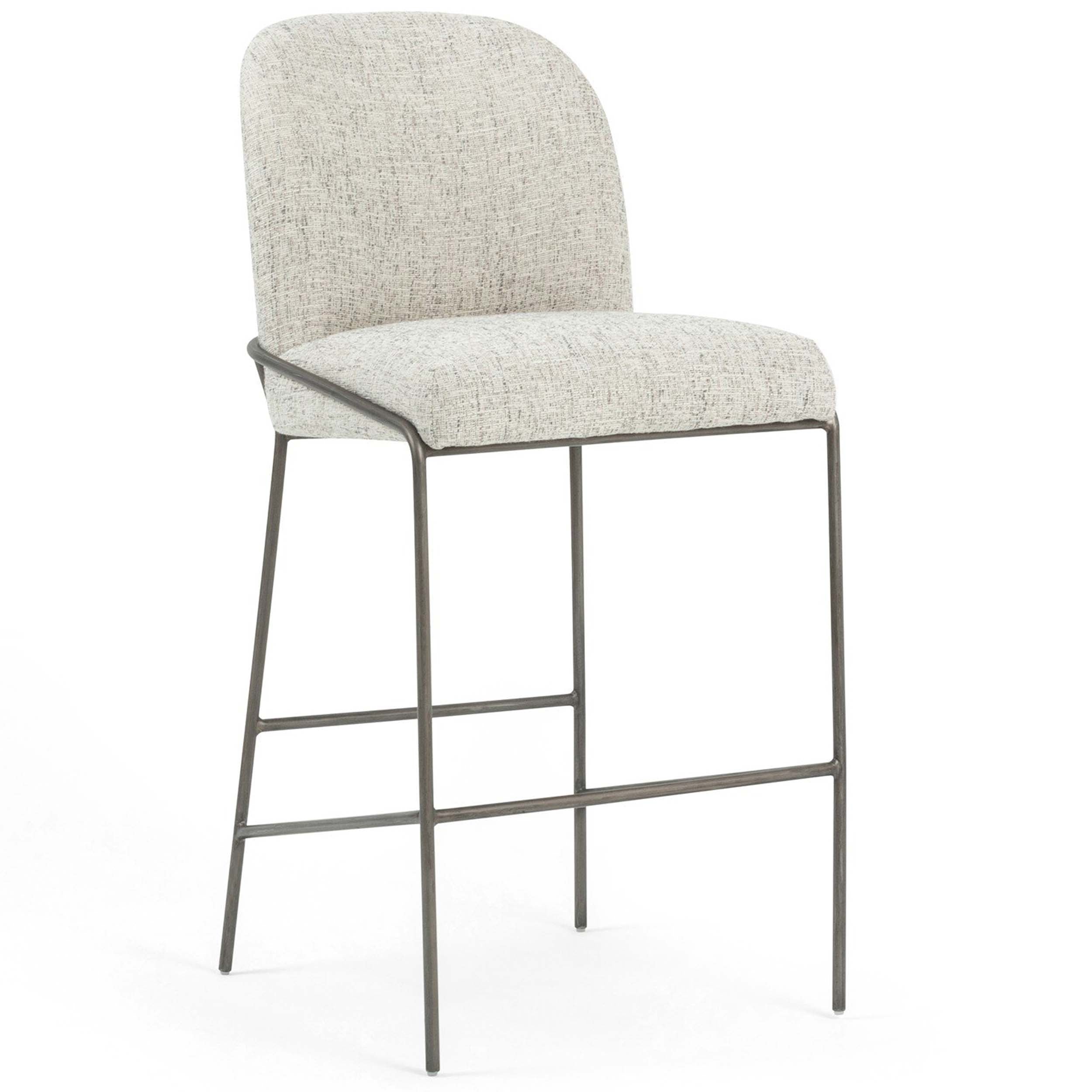 Astrud Bar + Counter Stool, Lyon Pewter