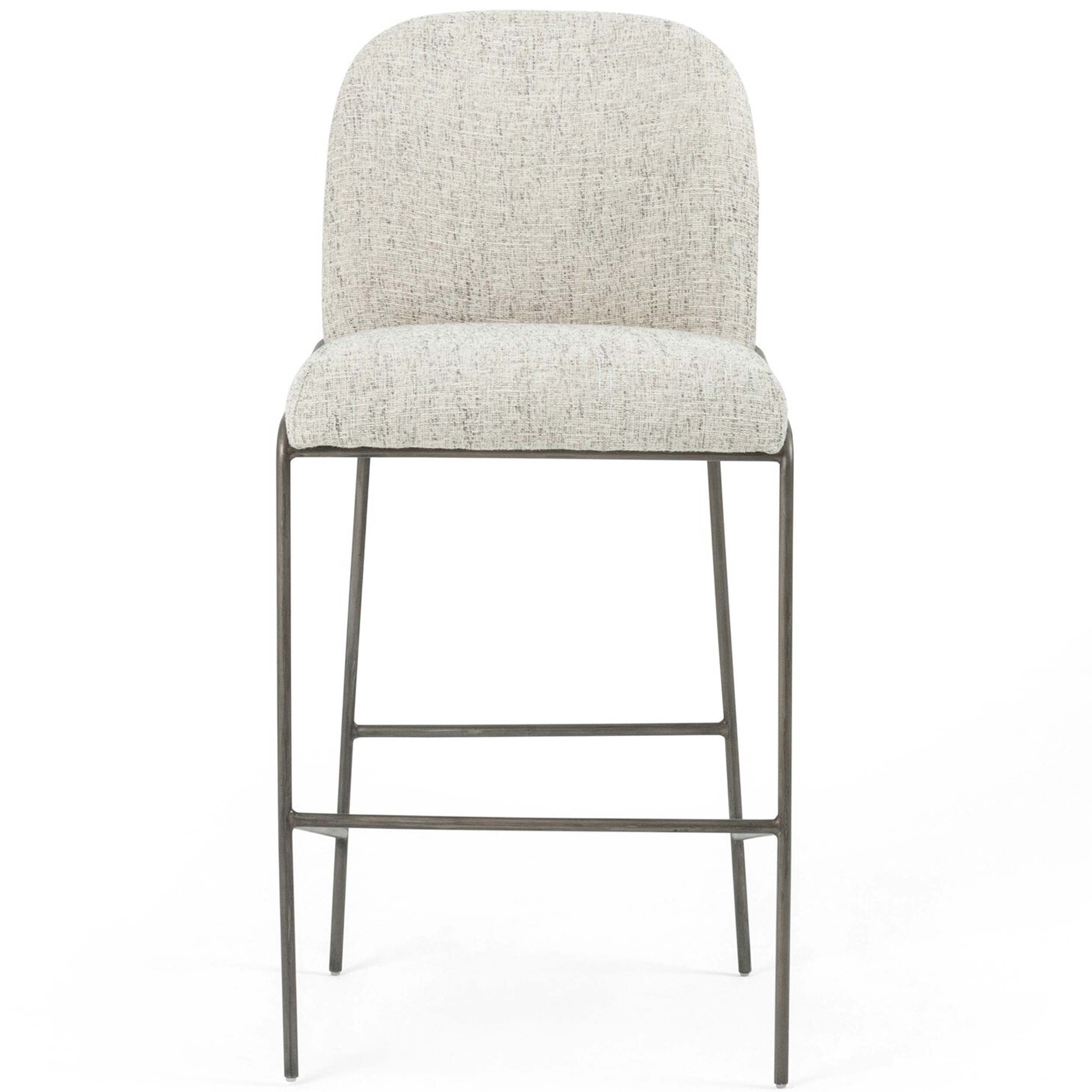 Astrud Bar + Counter Stool, Lyon Pewter