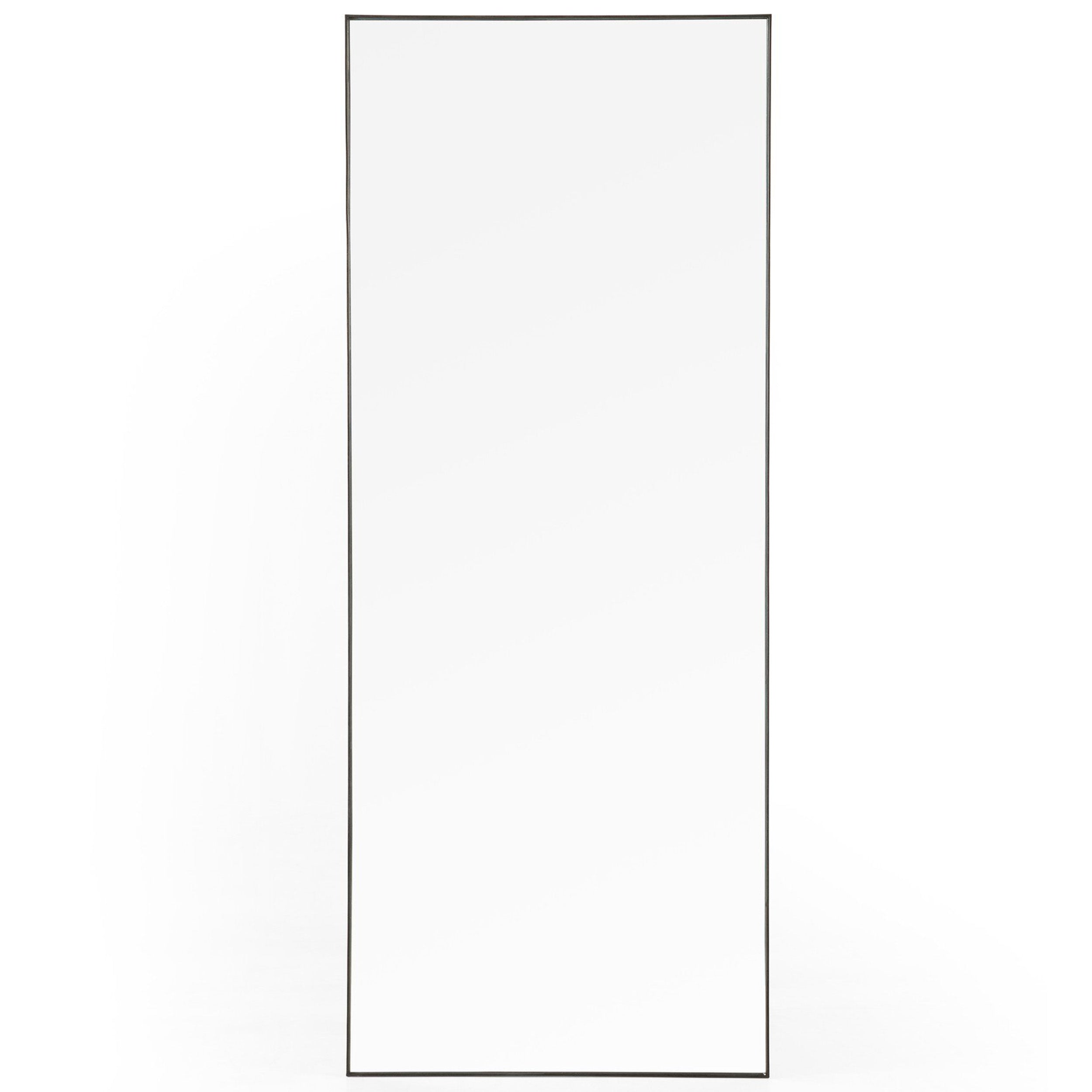 Bellvue Floor Mirror, Rustic Black
