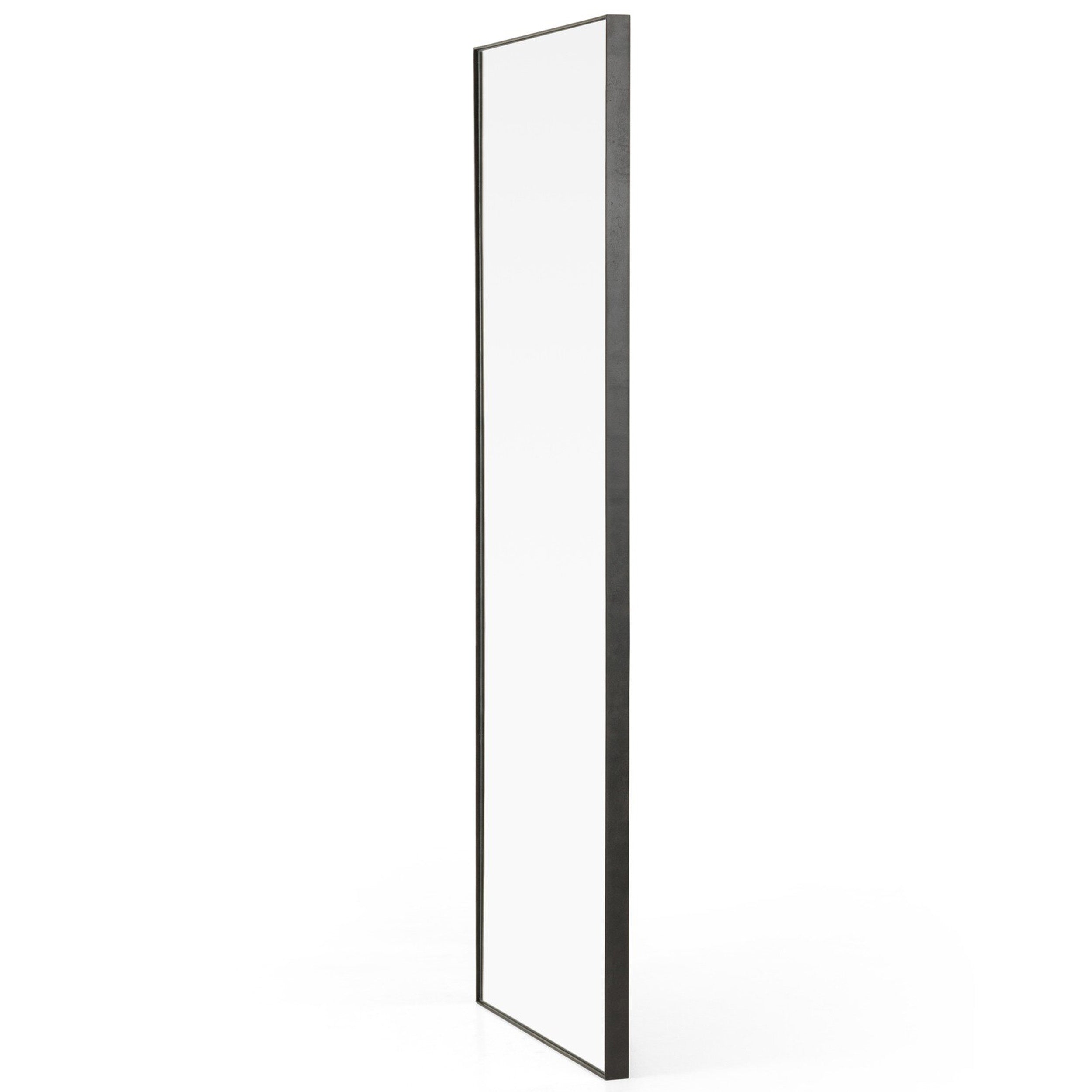 Bellvue Floor Mirror, Rustic Black