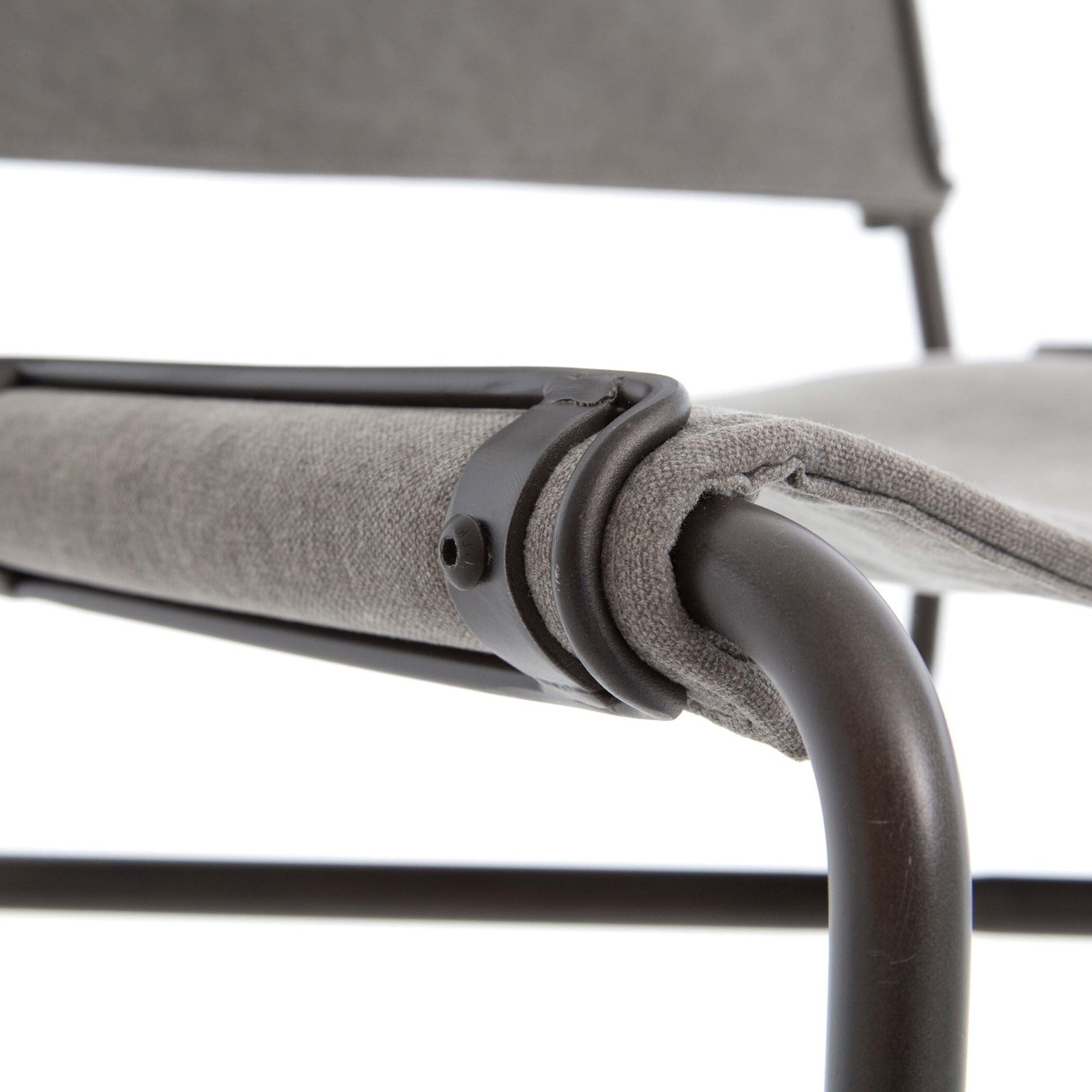 Wharton Bar Stool, Stonewash Grey