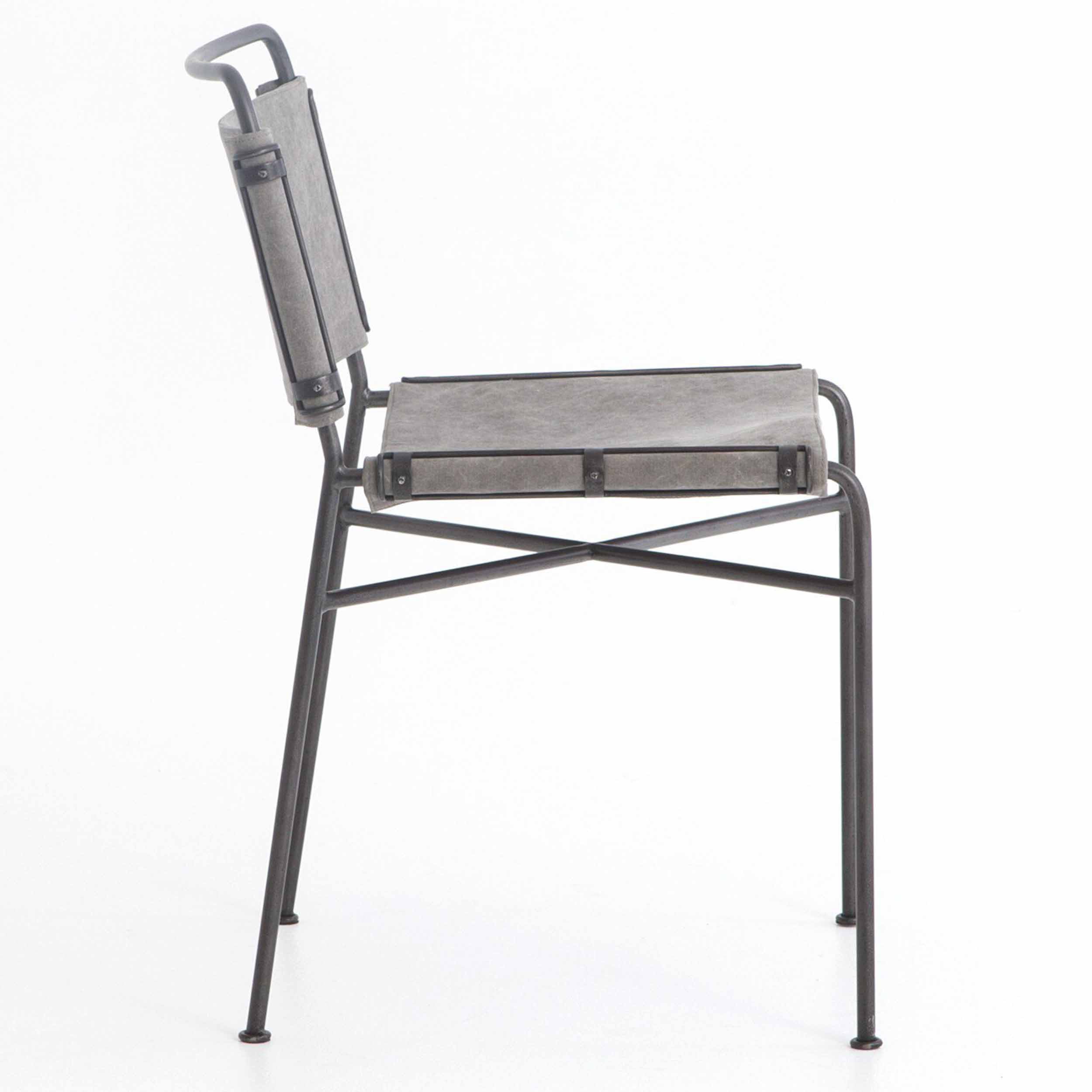 Wharton Dining Chair, Stonewash Grey