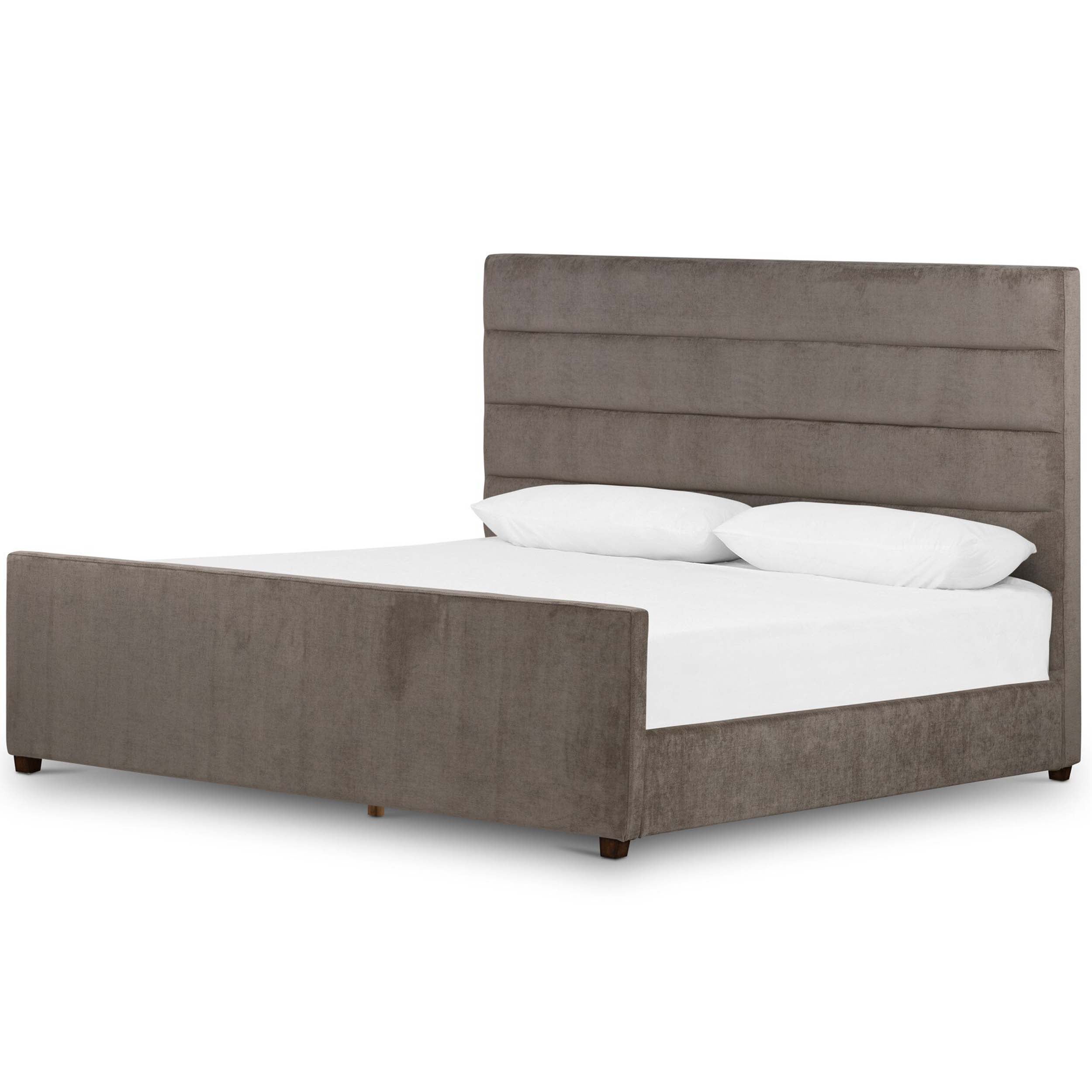Daphne Bed, Sage Worn Velvet