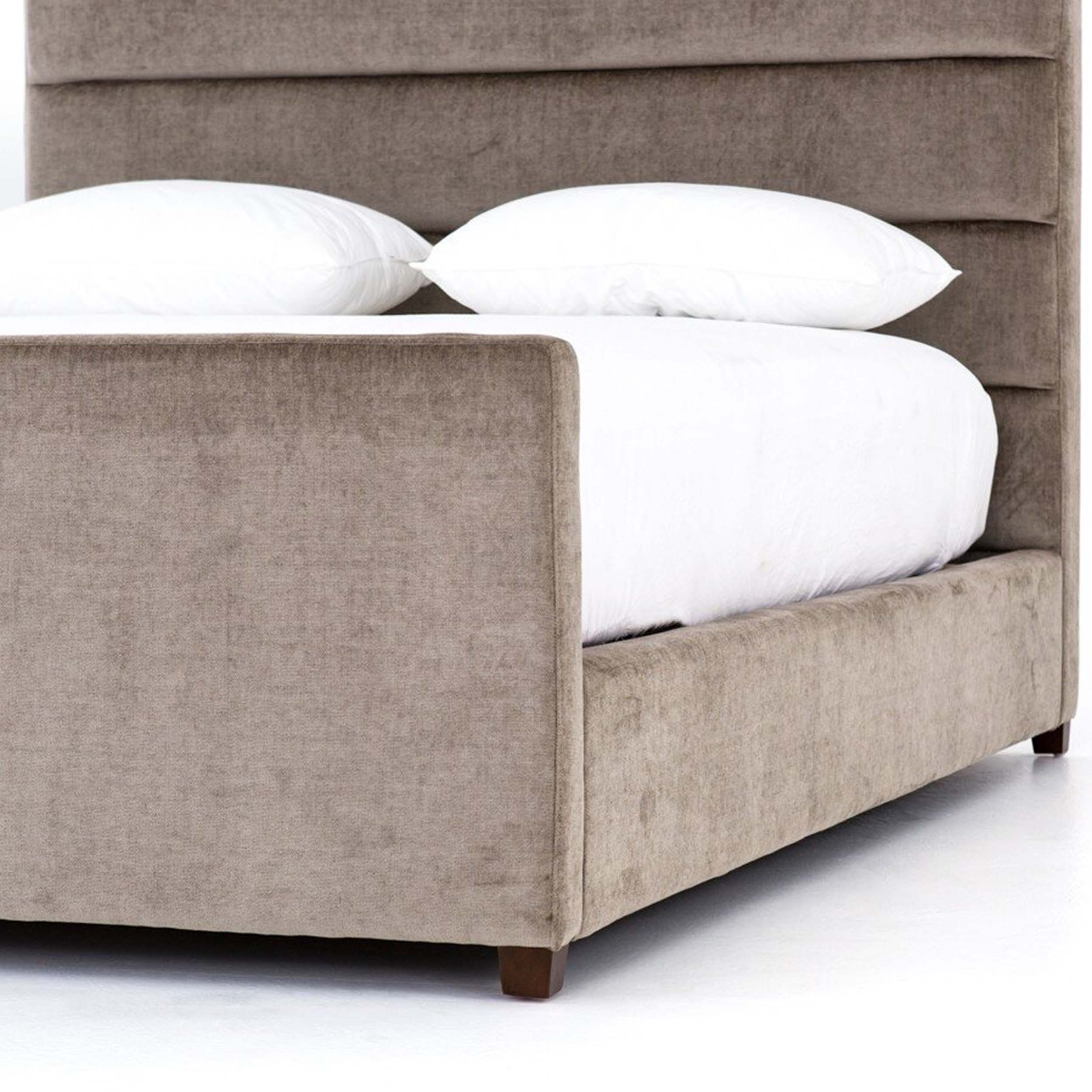 Daphne Bed, Sage Worn Velvet
