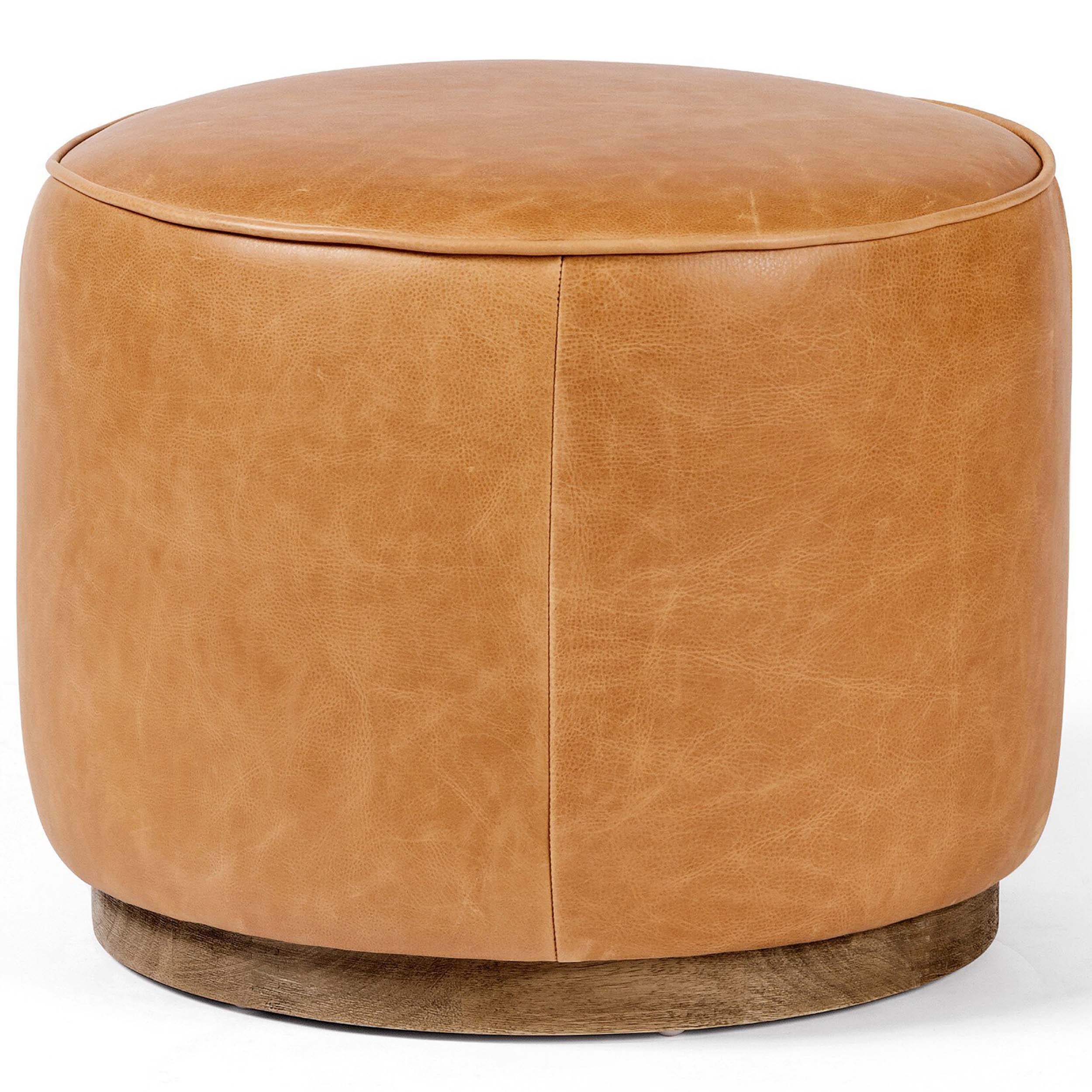 Sinclair Round Ottoman, Palermo Butterscotch