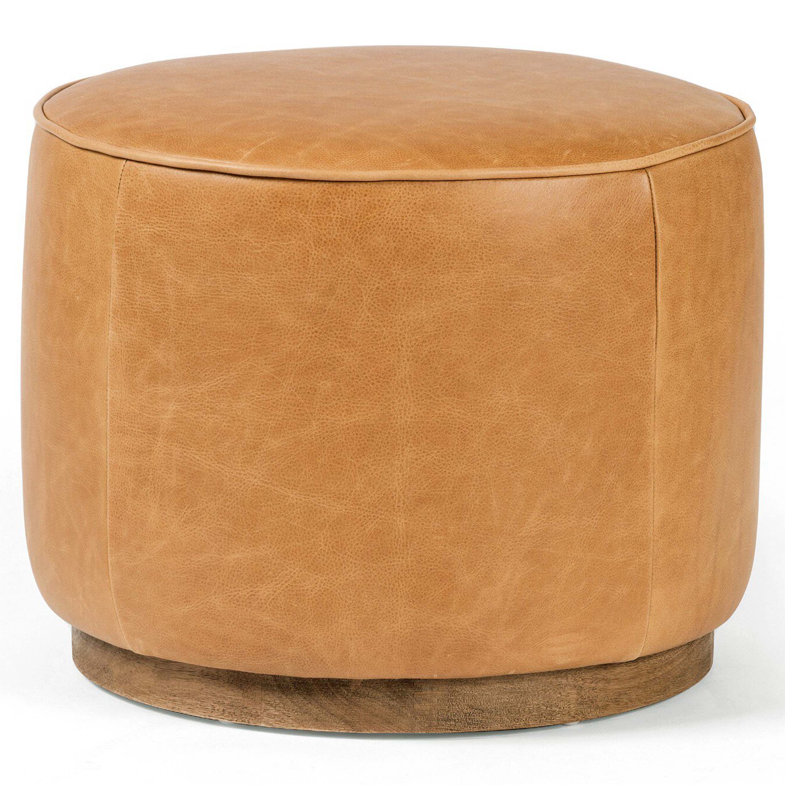 Sinclair Round Ottoman, Palermo Butterscotch