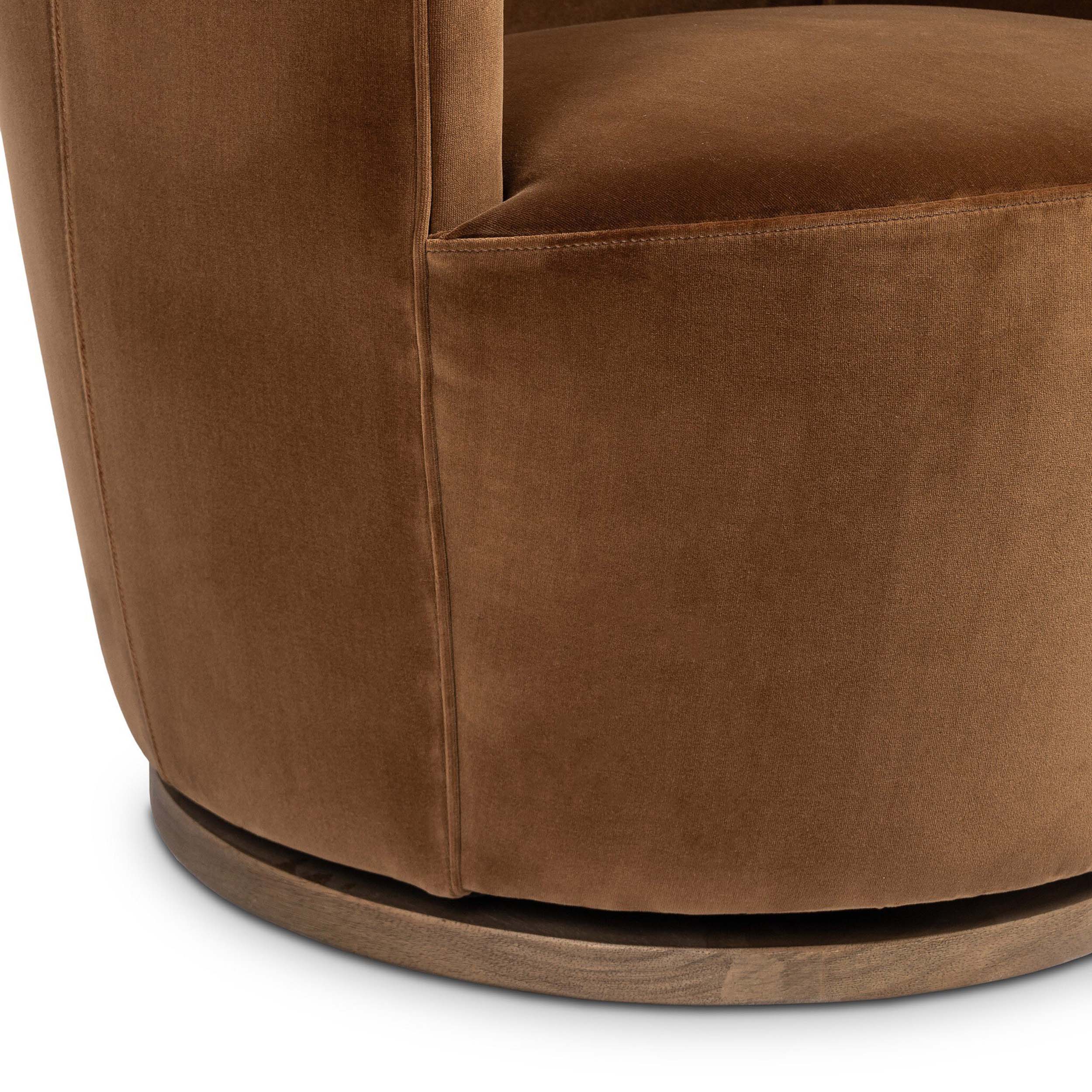 Aurora Swivel Chair, Surrey Ochre