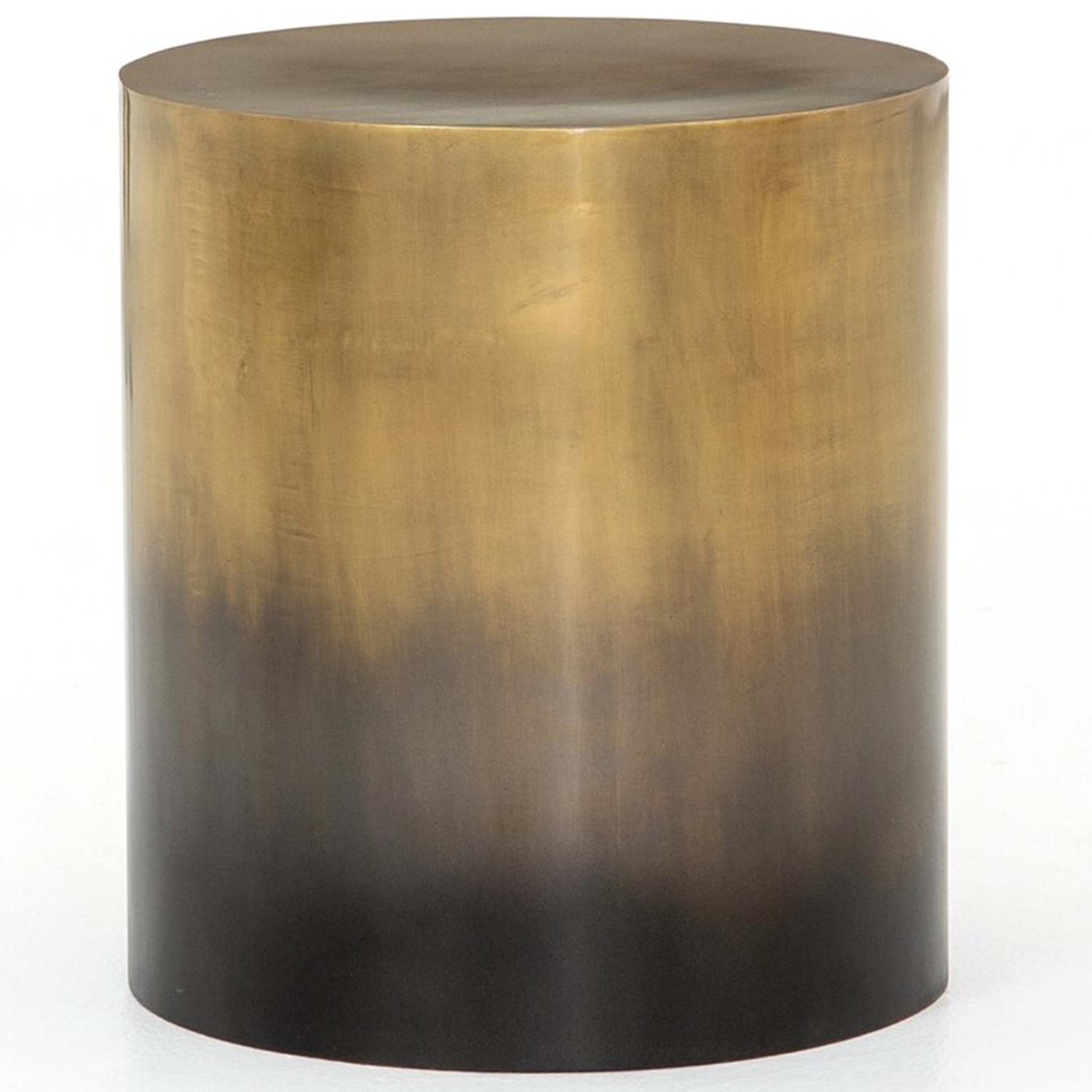 Cameron End Table, Ombre Antique Brass