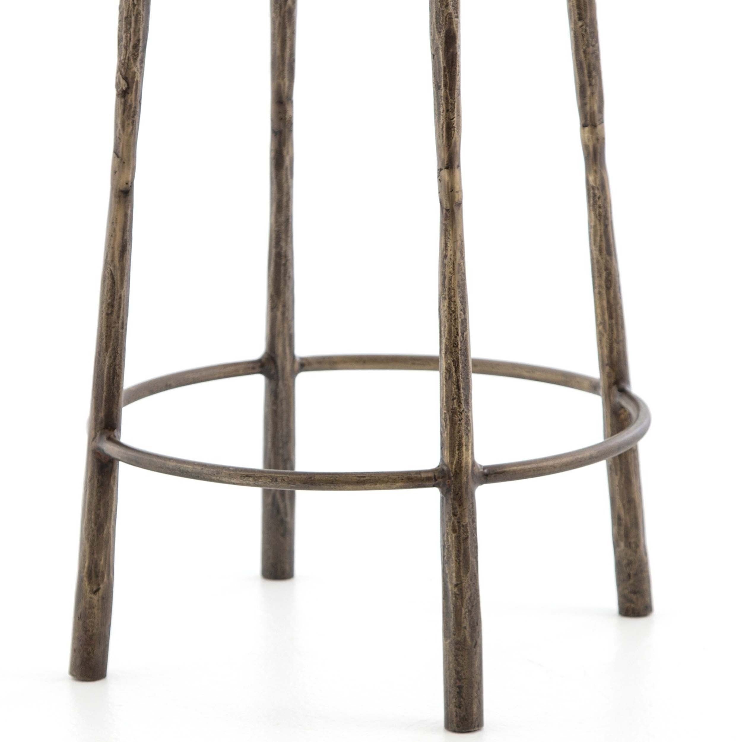 Westwood Bar + Counter Stool, Tapered Hammered Aged Brass