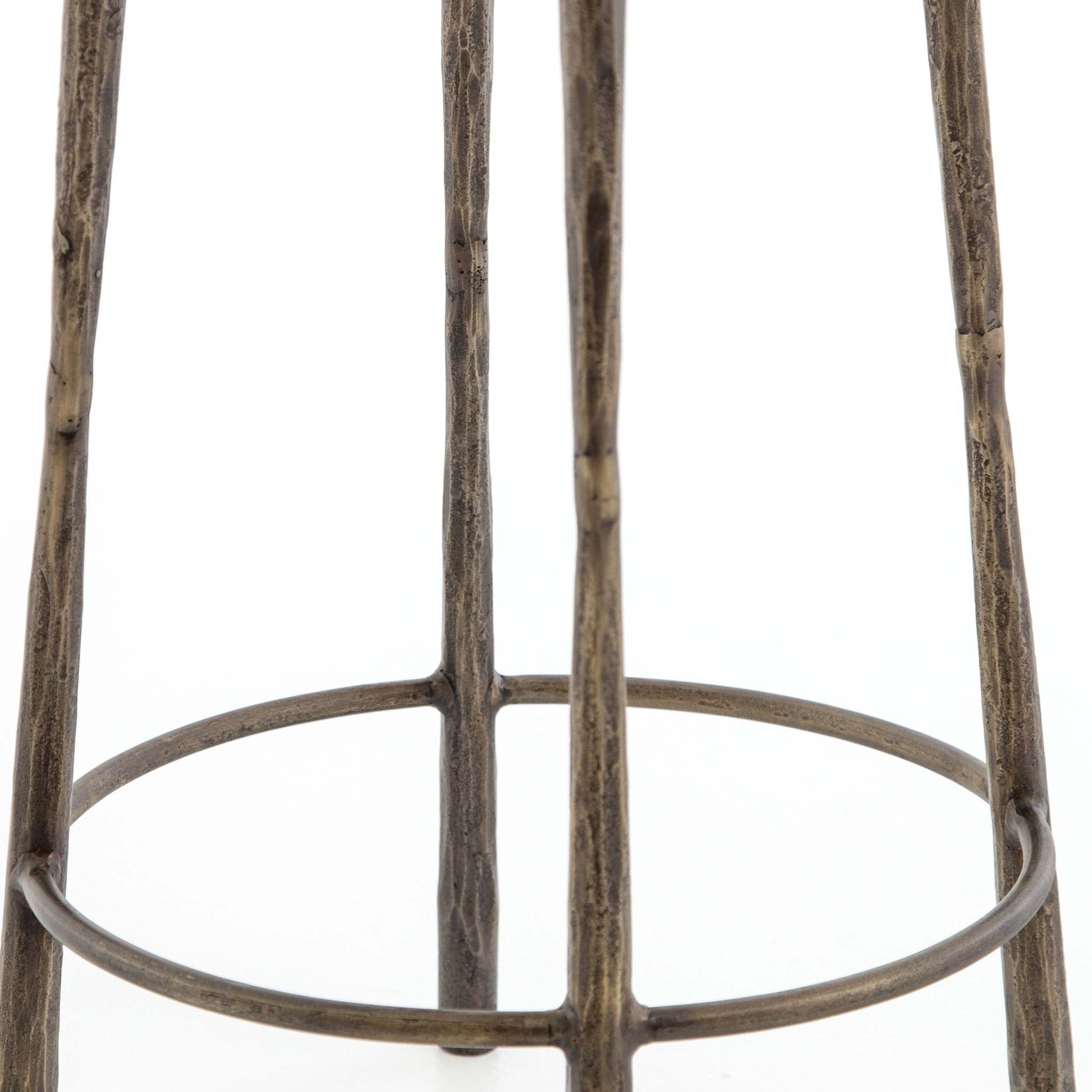 Westwood Bar + Counter Stool, Tapered Hammered Aged Brass