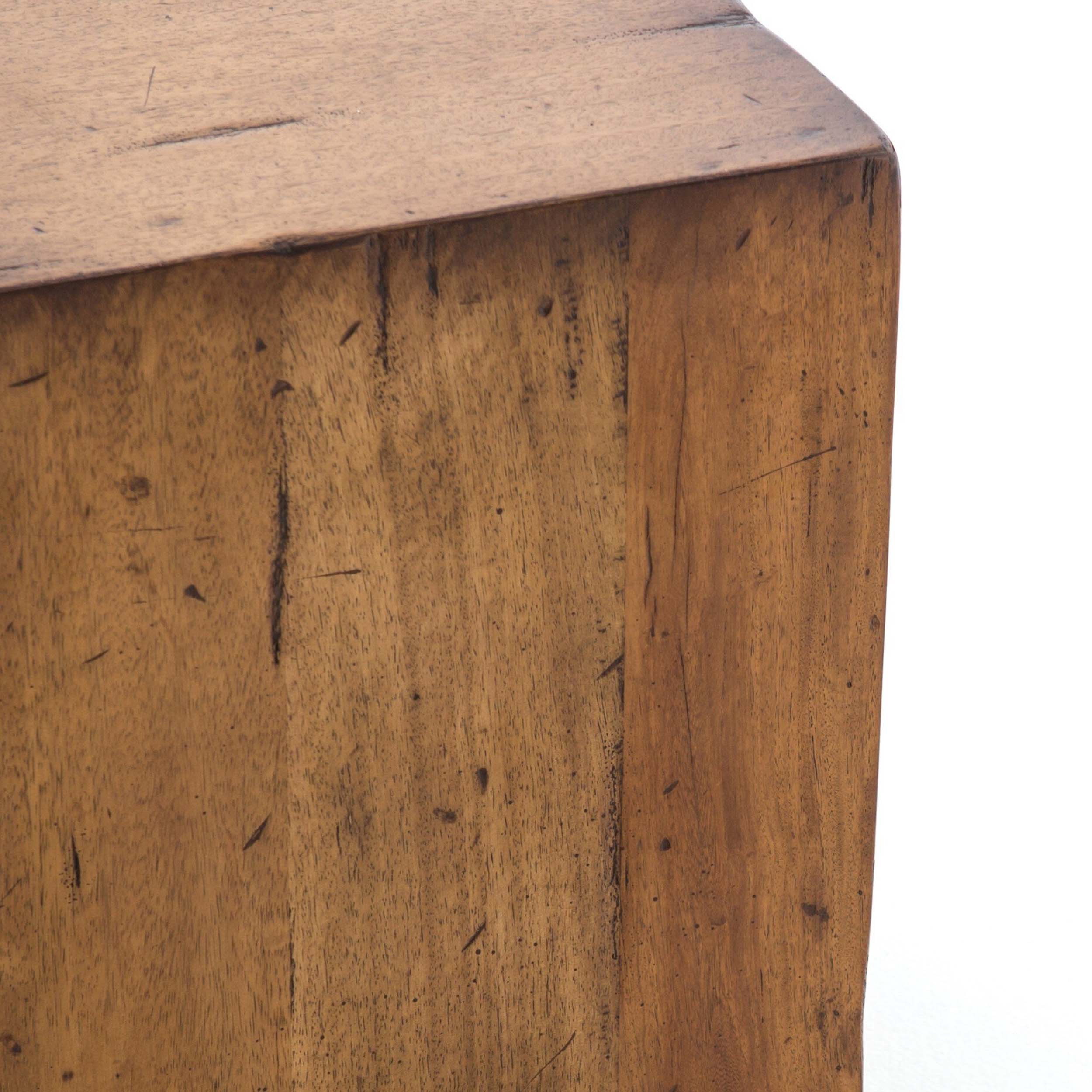 Duncan End Table, Reclaimed Fruitwood