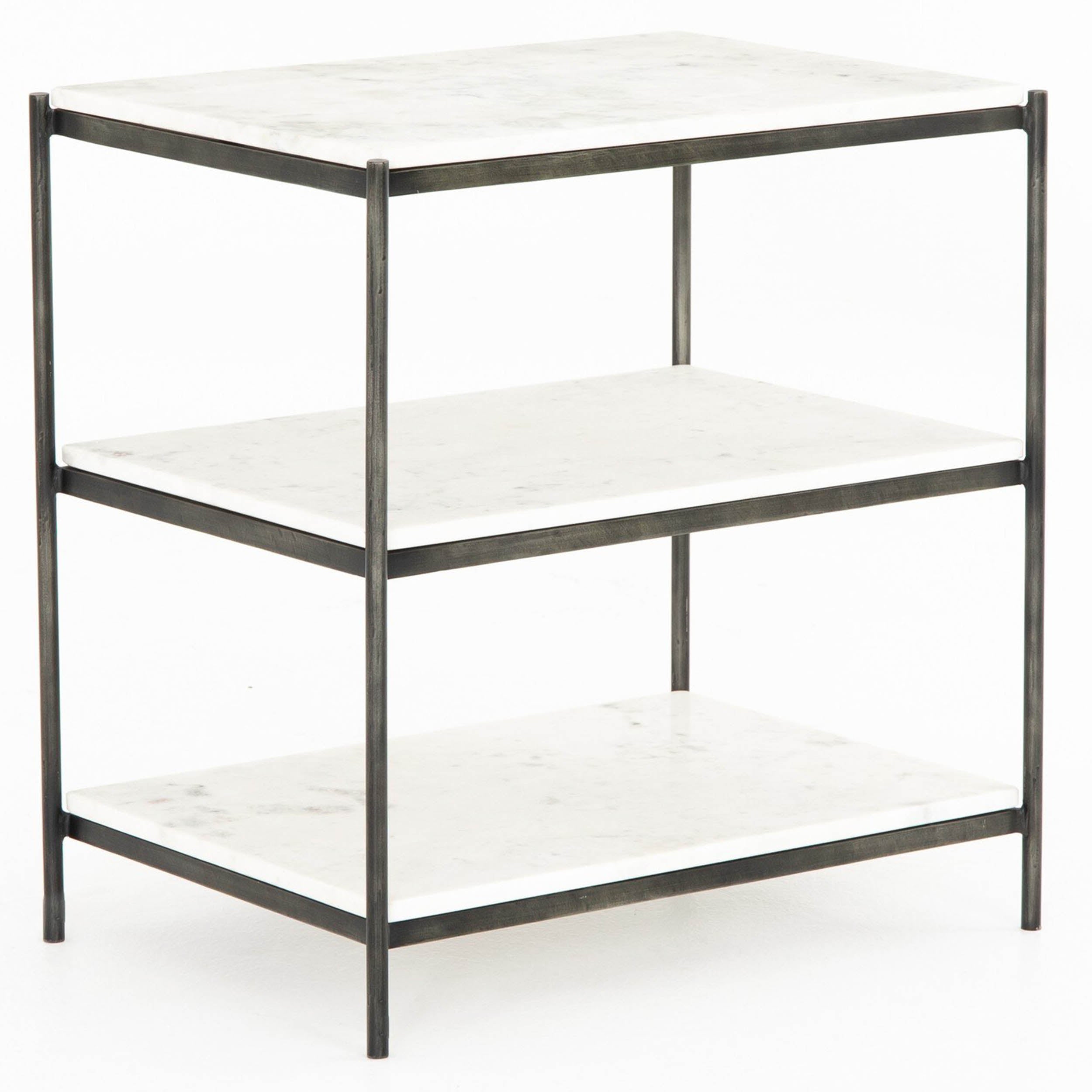 Felix Nightstand, Hammered Grey