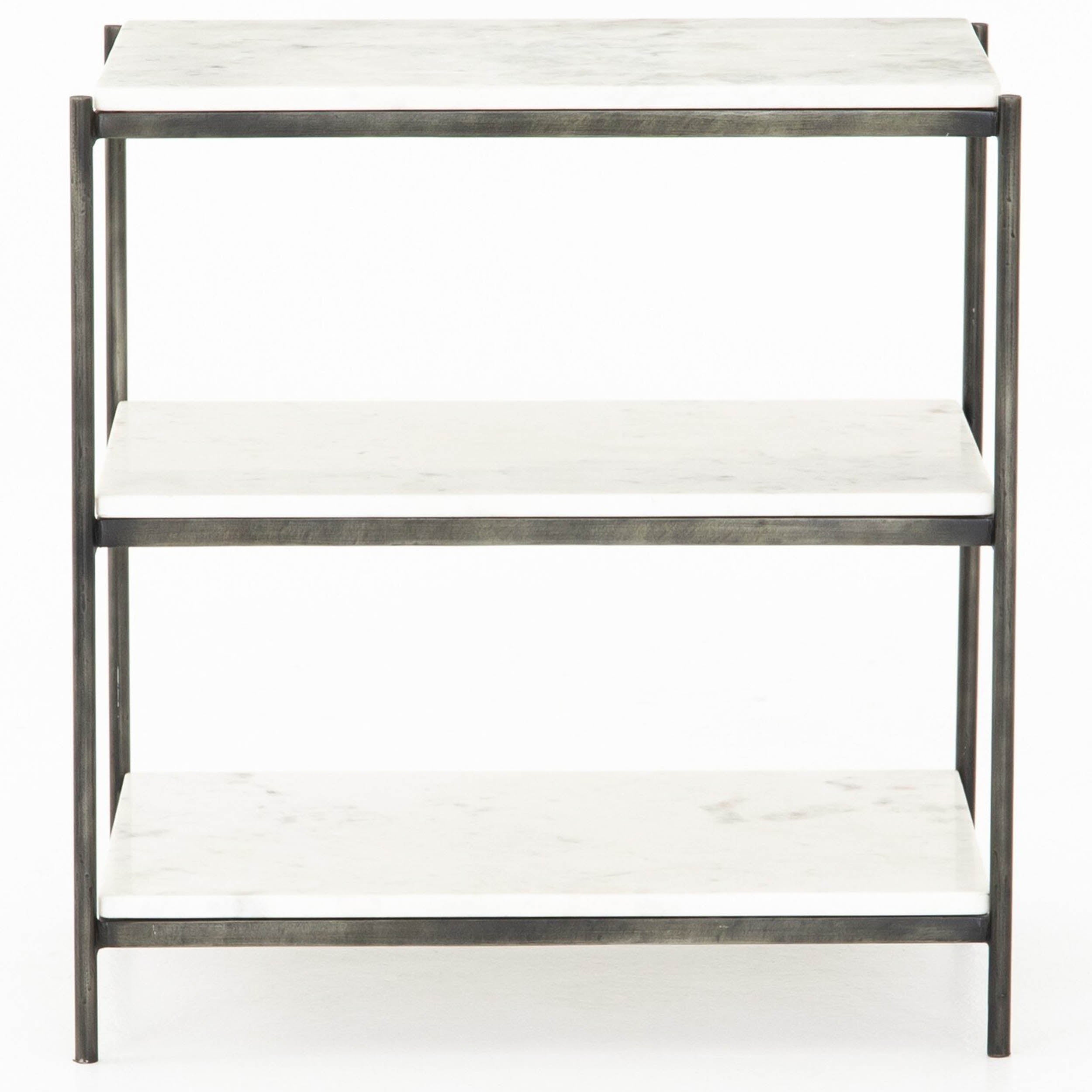 Felix Nightstand, Hammered Grey