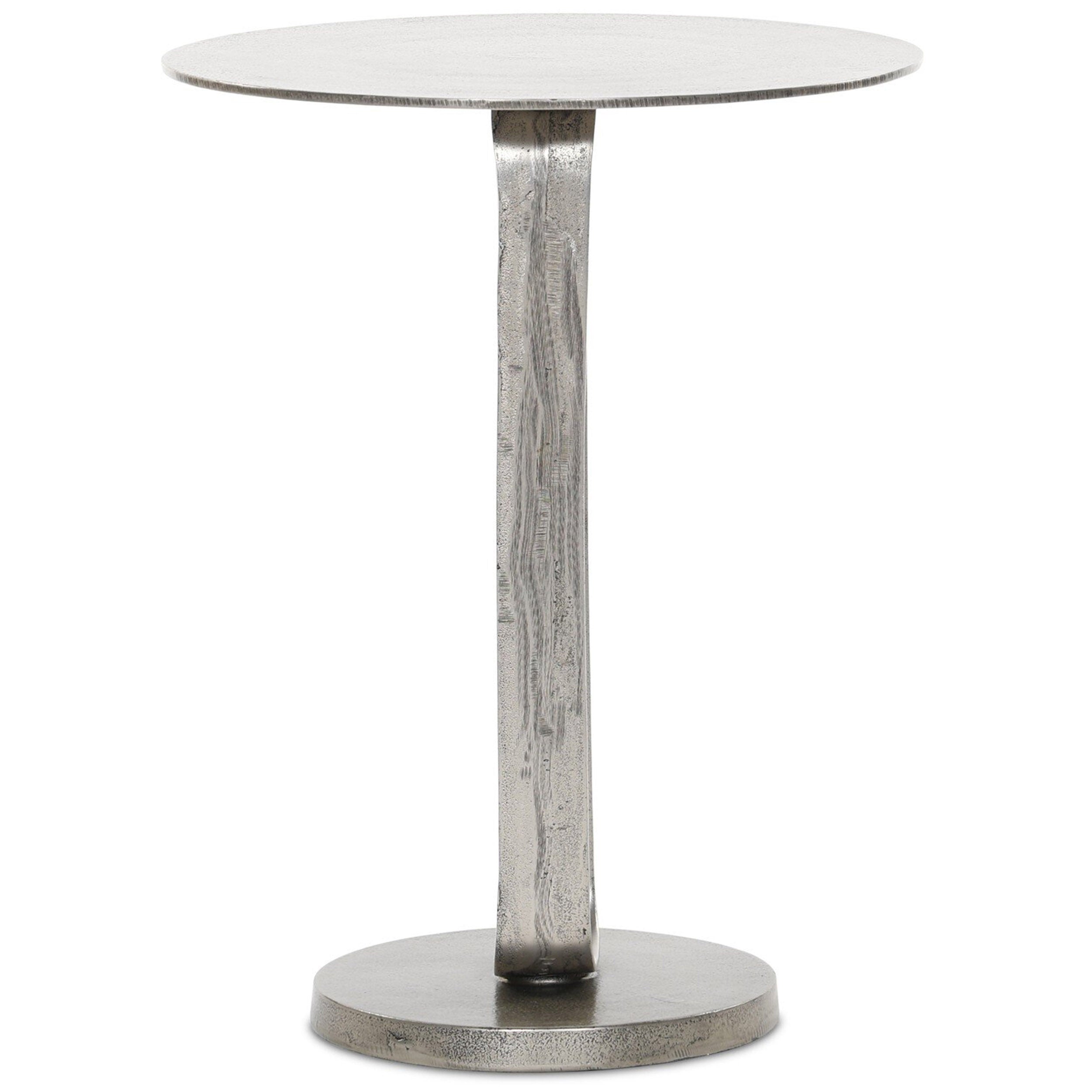 Douglas End Table, Raw Antique Nickel