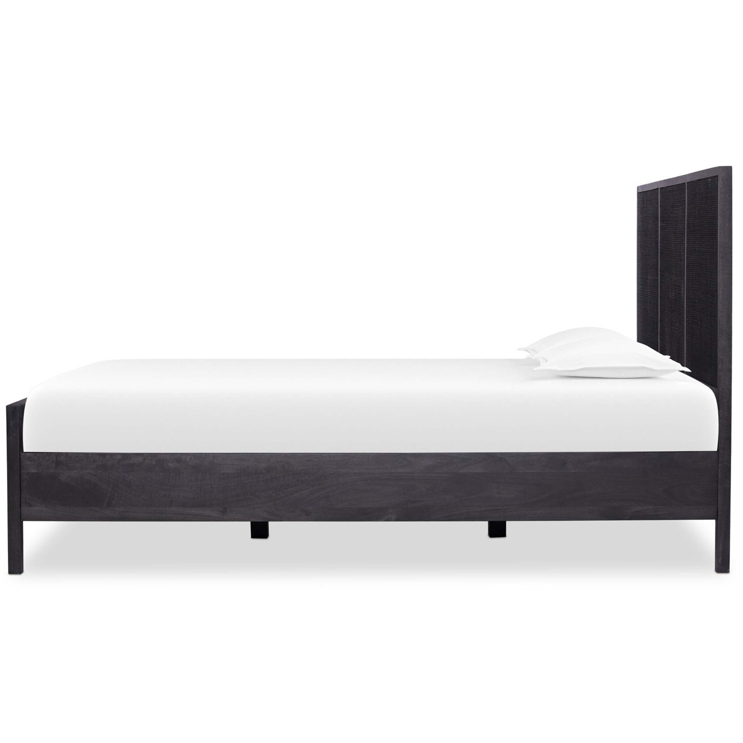 Sydney Bed, Black Wash/Black Cane