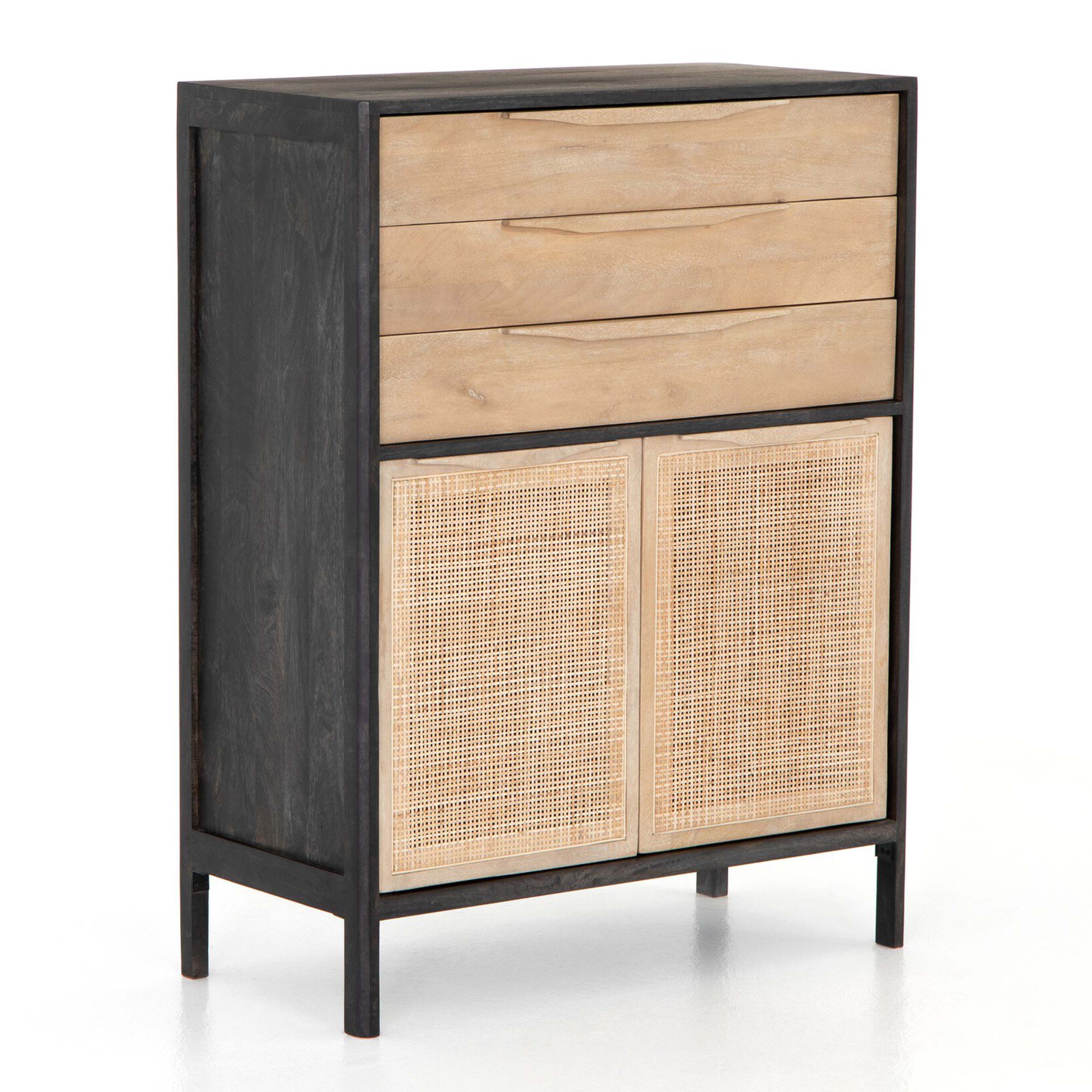 Sydney Tall Dresser, Natural Mango/Black Wash