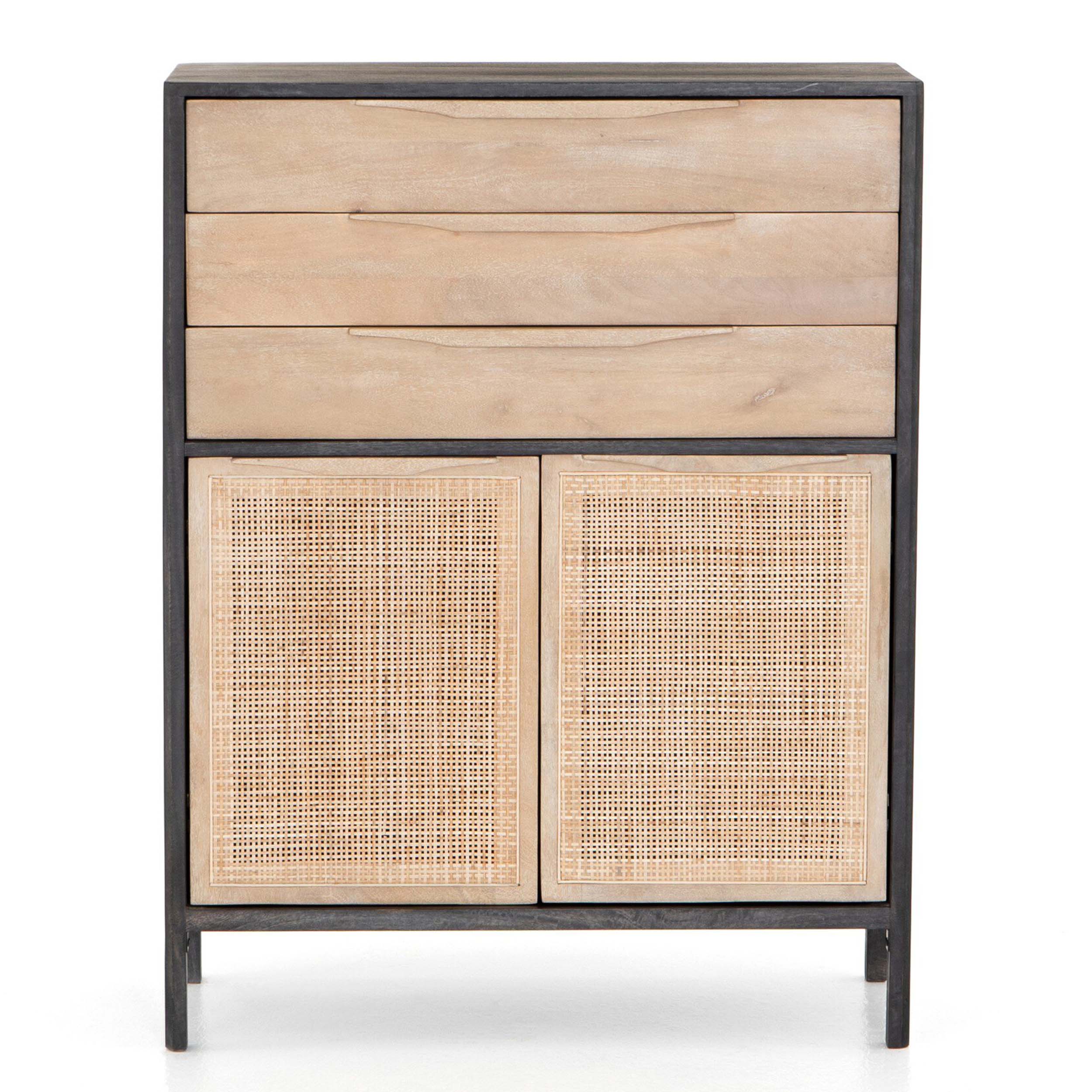 Sydney Tall Dresser, Natural Mango/Black Wash