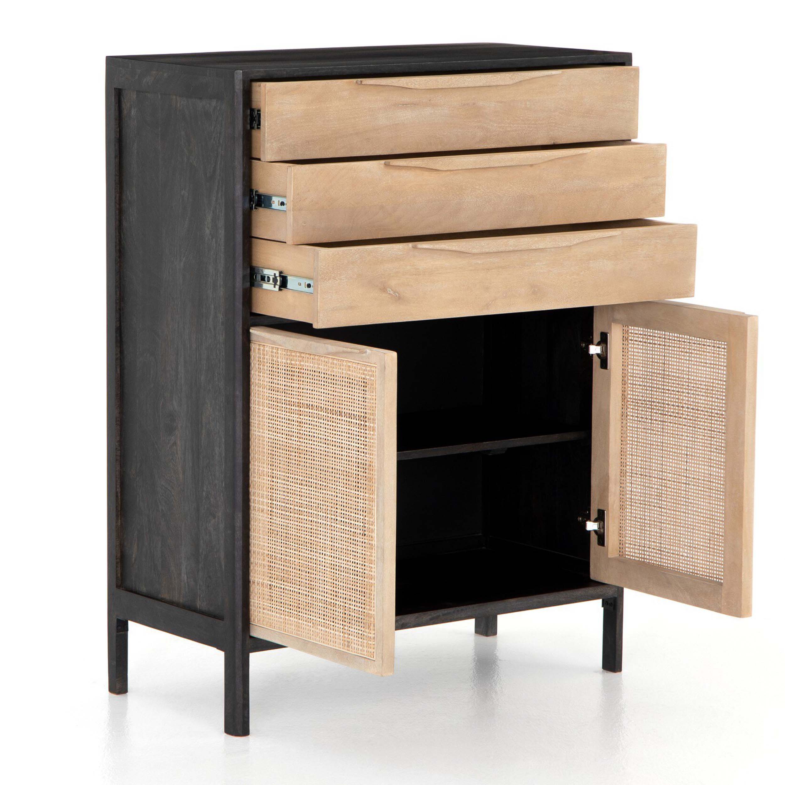 Sydney Tall Dresser, Natural Mango/Black Wash
