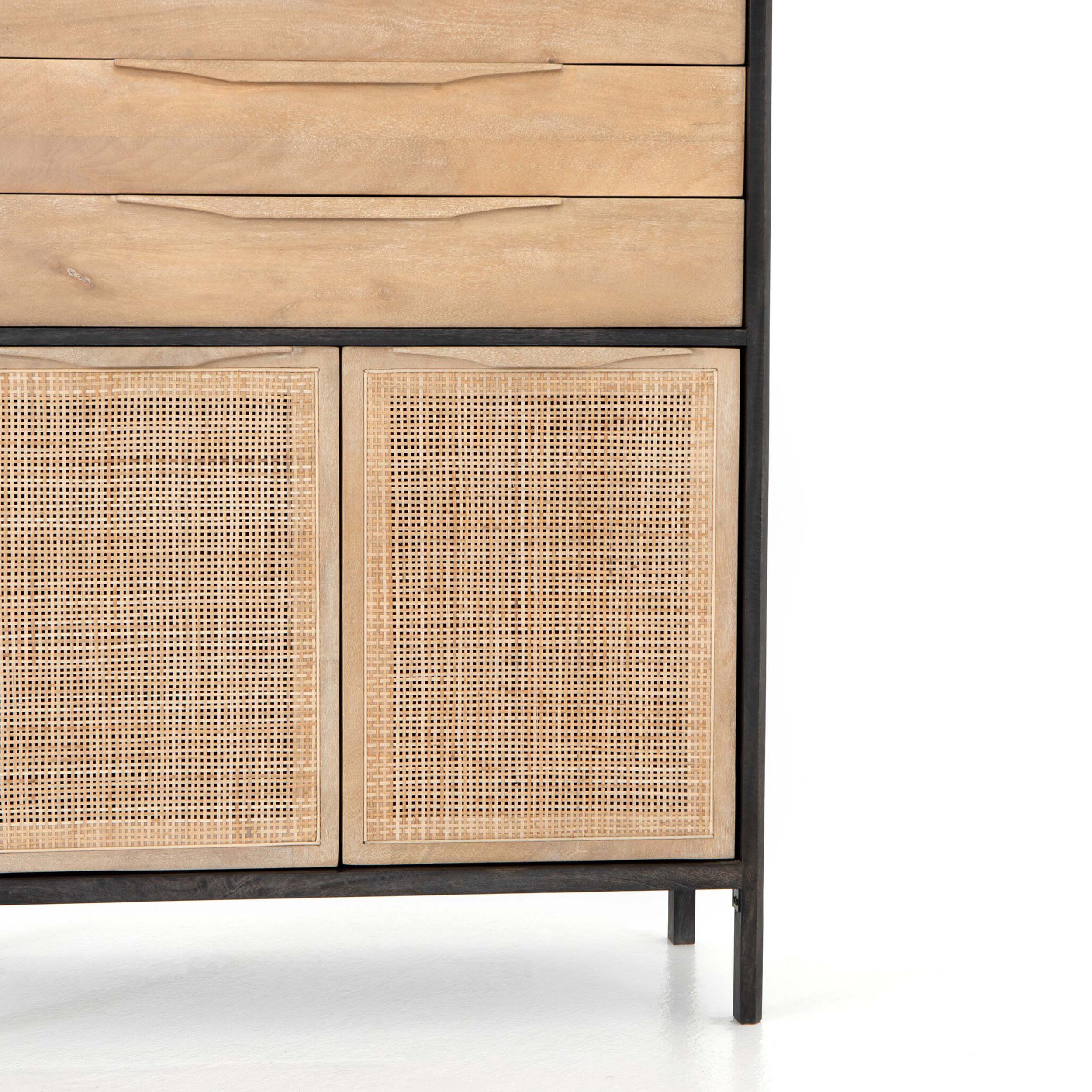 Sydney Tall Dresser, Natural Mango/Black Wash