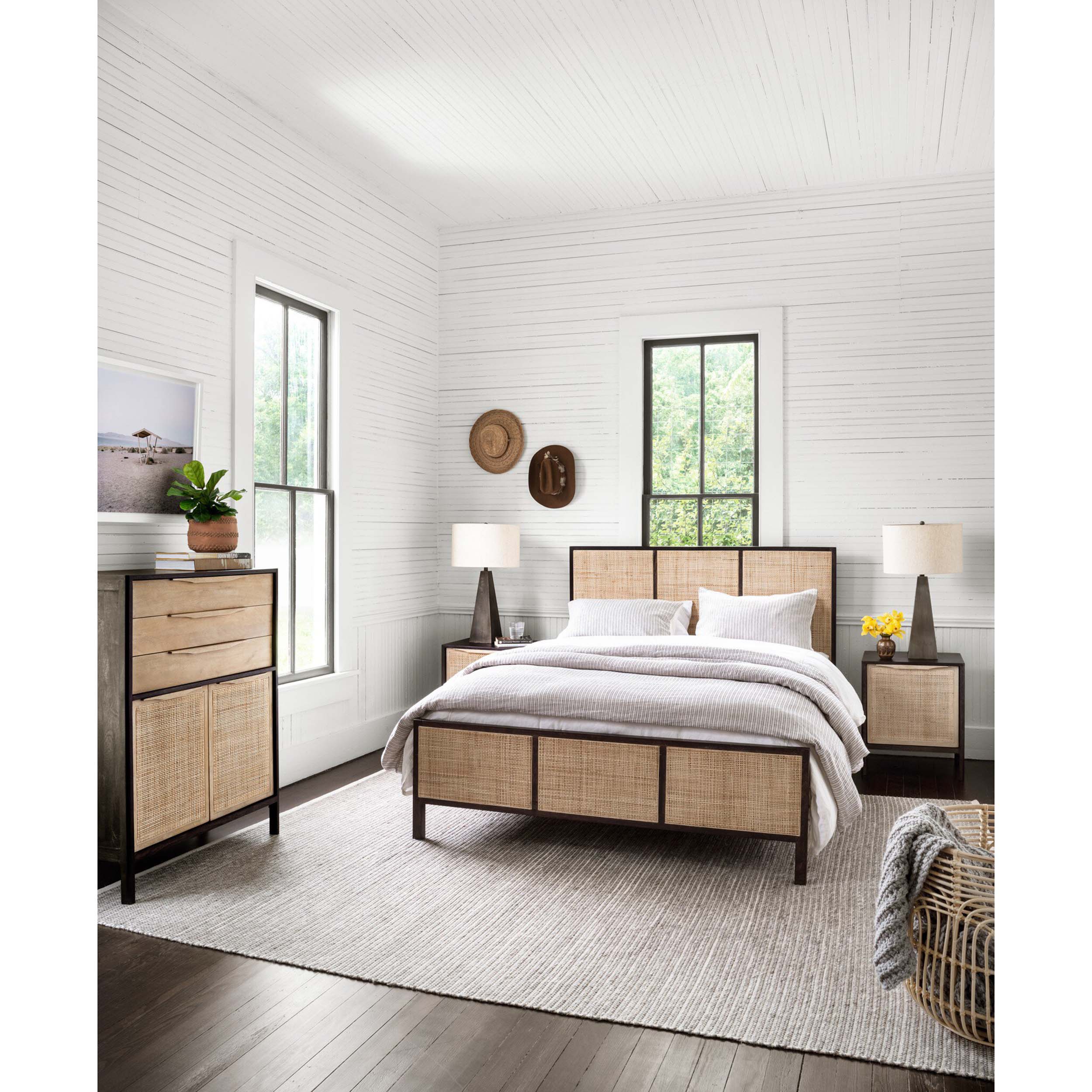 Sydney Tall Dresser, Natural Mango/Black Wash