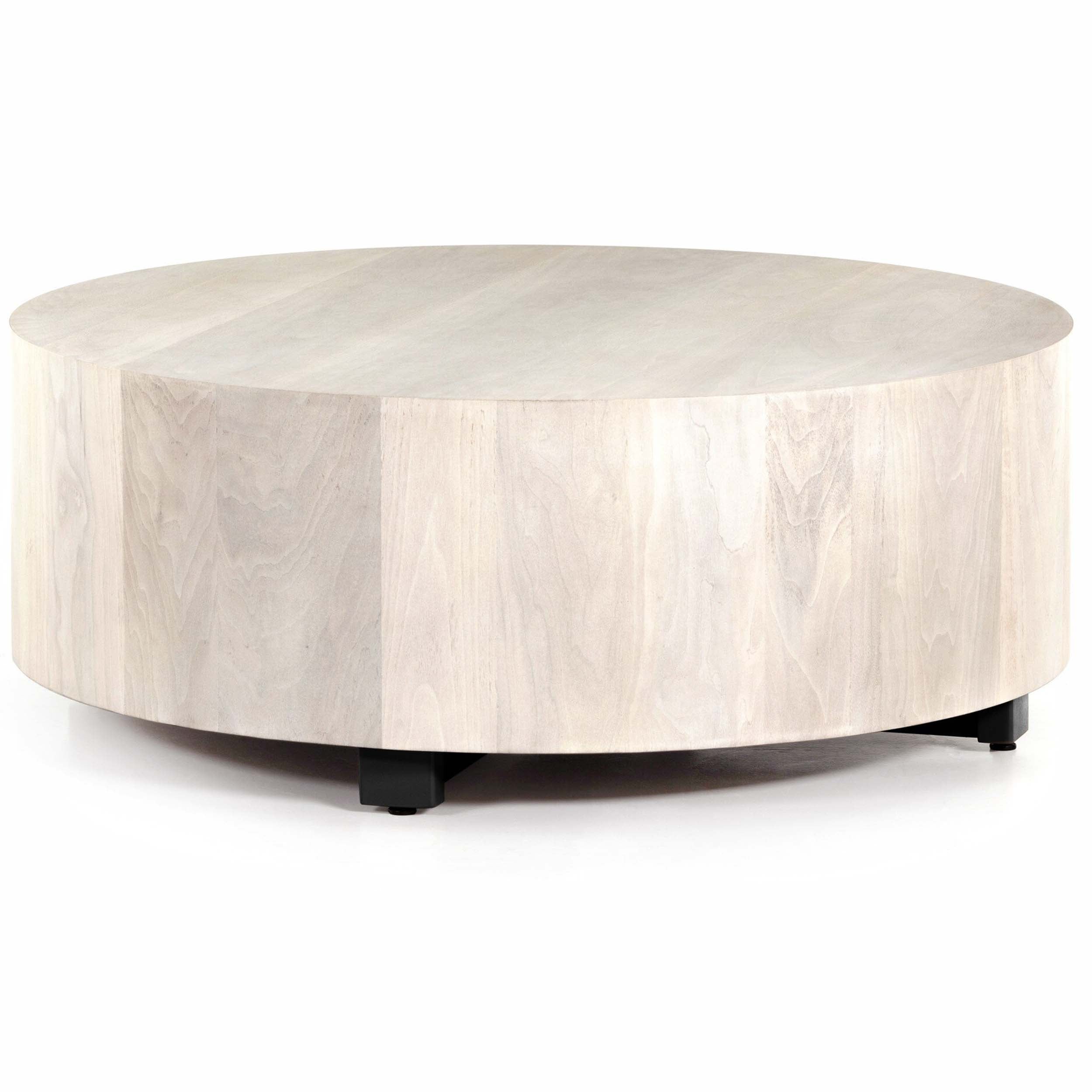 Hudson Round Coffee Table, Ashen Walnut