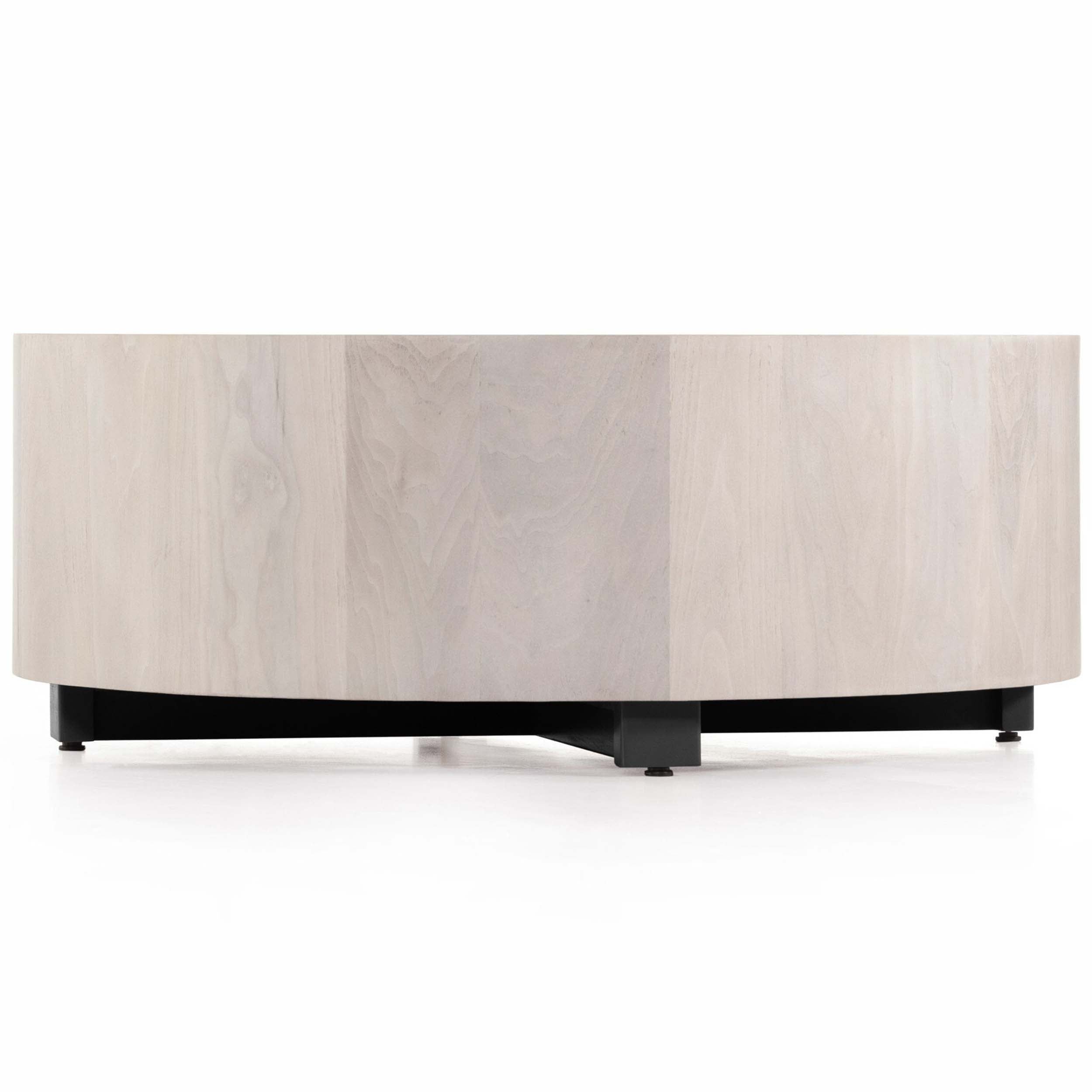Hudson Round Coffee Table, Ashen Walnut