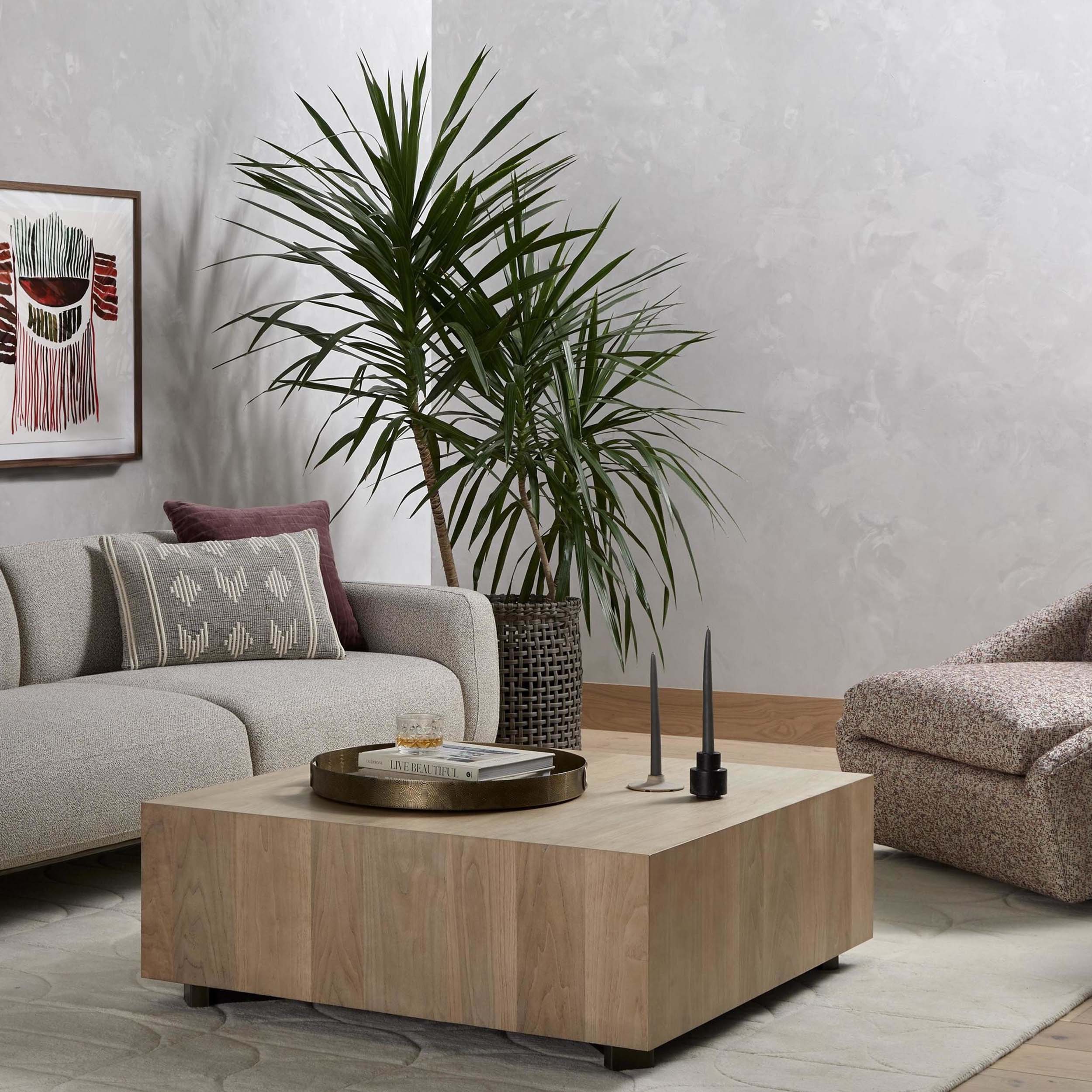 Hudson Square Coffee Table, Ashen Walnut